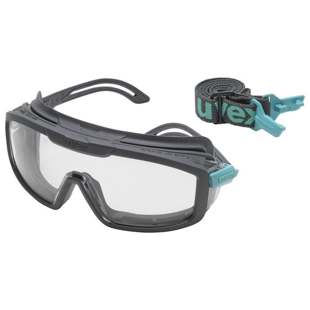 Uvex Arbeitsschutzbrille uvex i-guard+ 9143300 Vollsichtbrille Grau, Blau