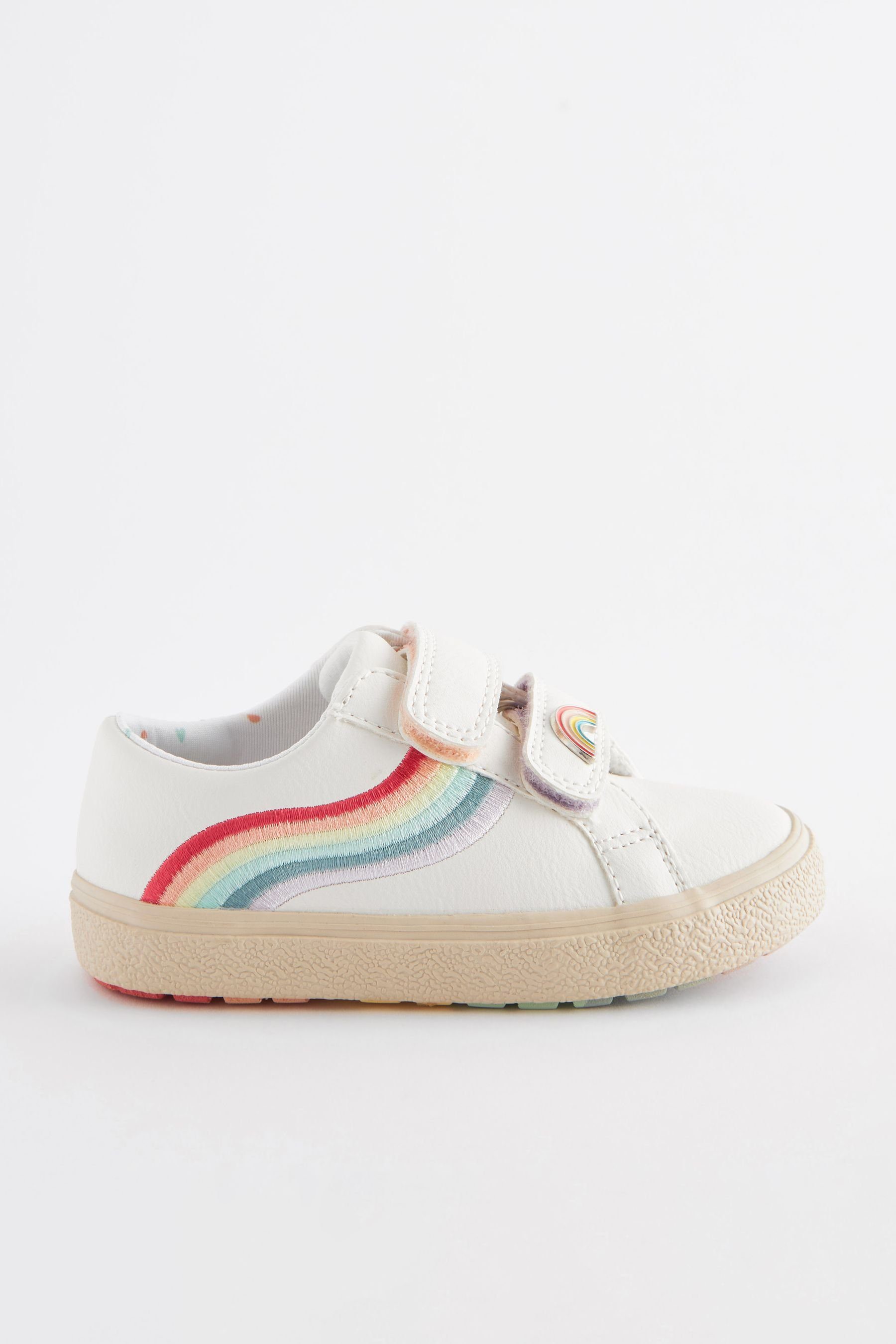 Next Regenbogen Sneaker, weite Passform Sneaker (1-tlg) White