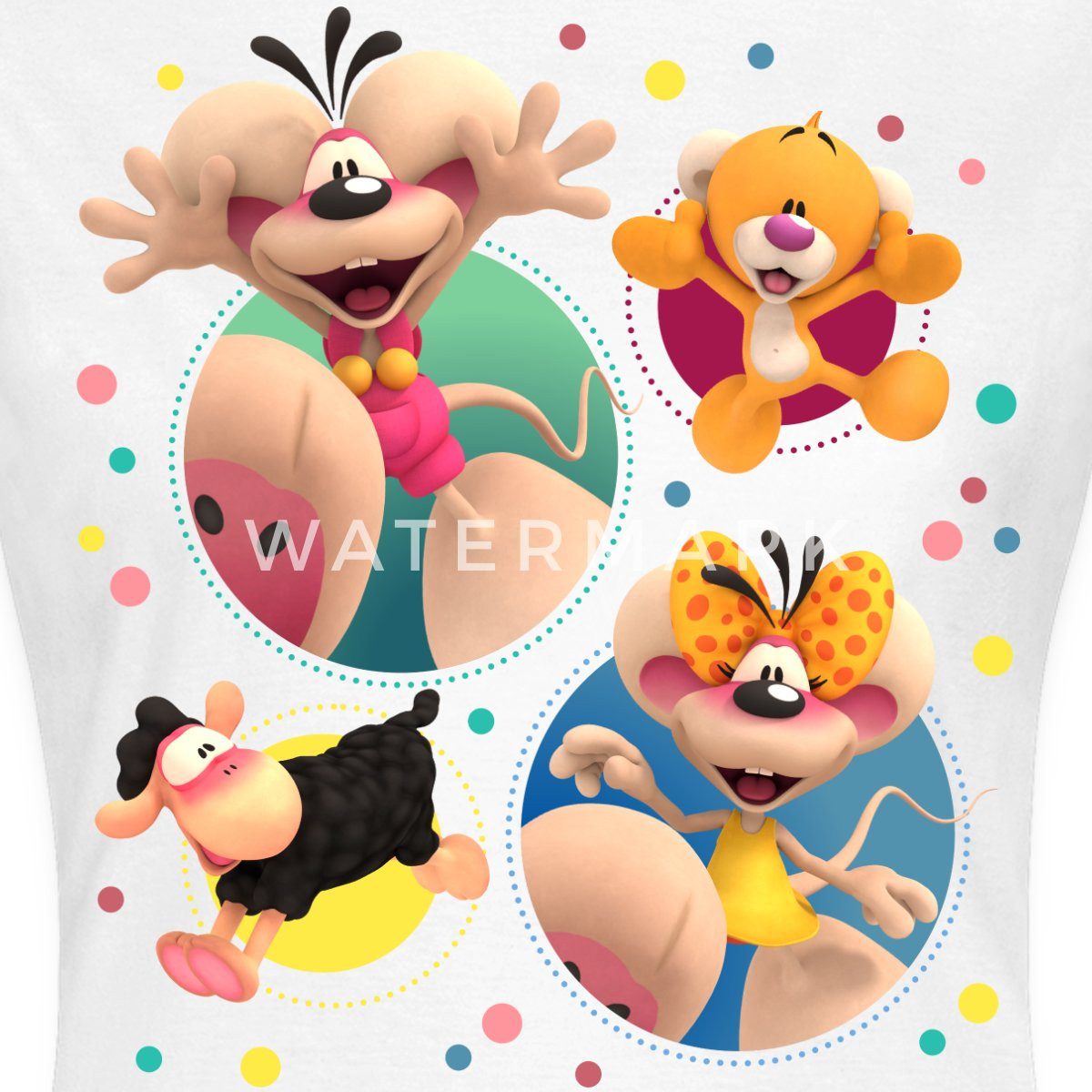 Spreadshirt T-Shirt Diddl Wollywell Diddlina Pimboli günstig online kaufen