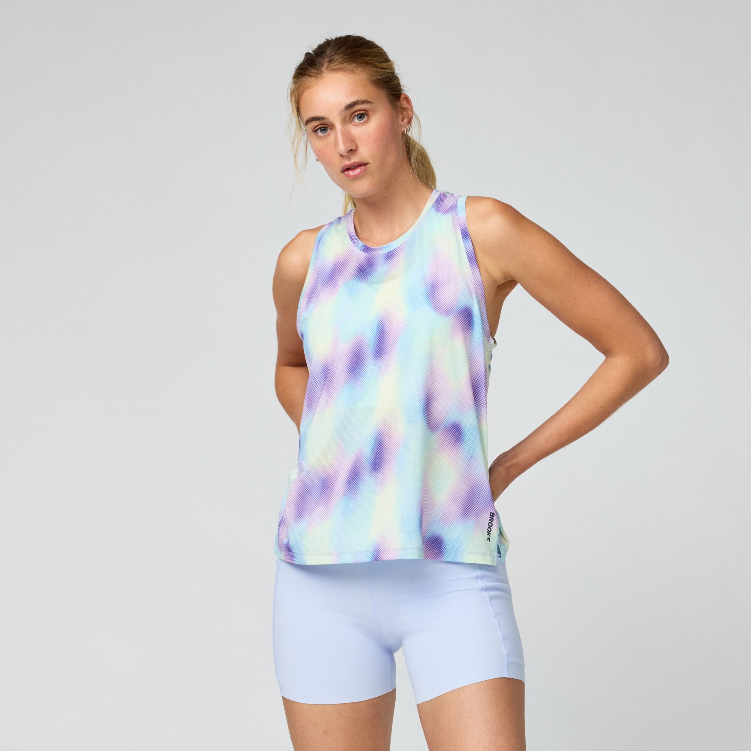 Brooks Laufshirt Dash Tank Printed Euphoryc Halogen