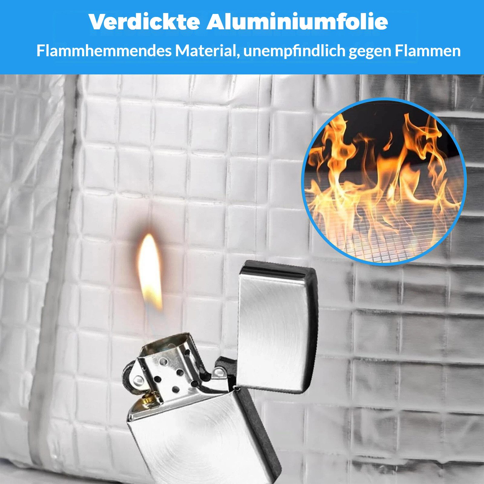 BlingBin Dichtungsband Selbstklebendes Aluminium Butyl-Reparaturband, (1 Stück, 1-St., 5 cm x 5 m x 1 mm), wasserdicht zum Abdichten und Befestigen gegen Undich – Bild 5 von 5