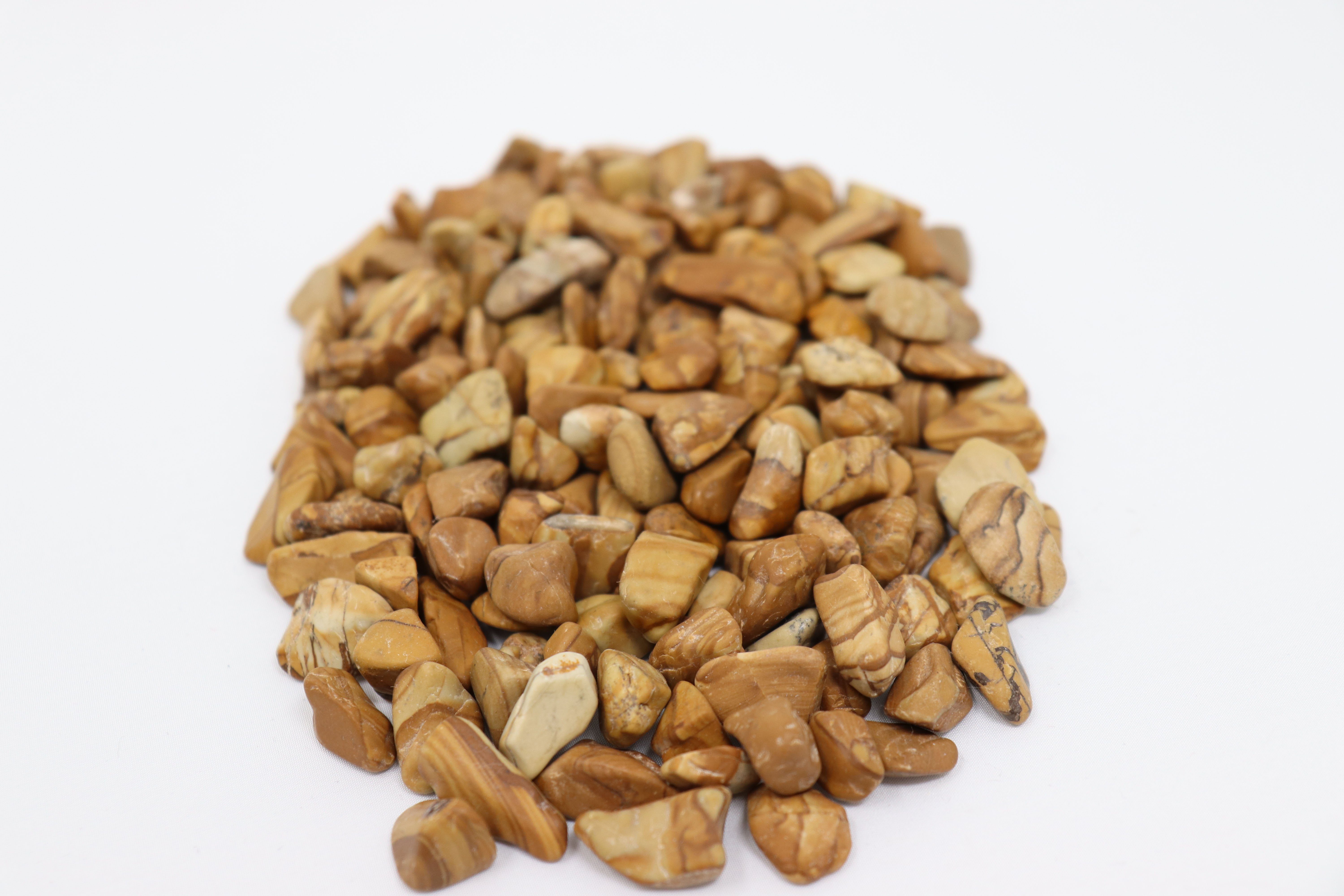 Aquagart Zierkies 160kg Polierter Splitt Flusskiesel Kieselsteine Ziersplitt holz, (1 St)