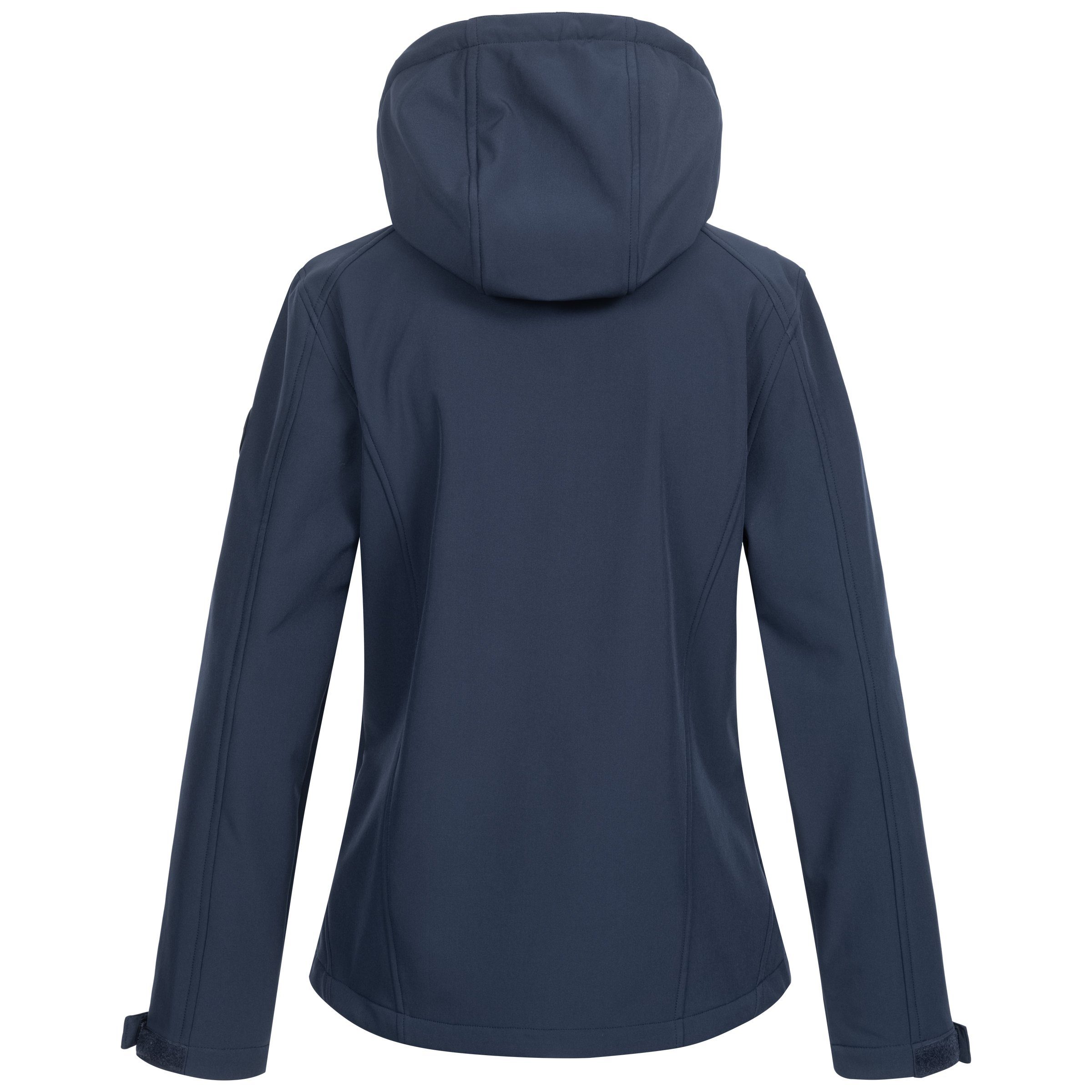 #ankerglutfreude Großen erhältlich CS in Größen DEPROC navy mit Softshelljacke Kapuze, abnehmbarer WOMEN auch Active