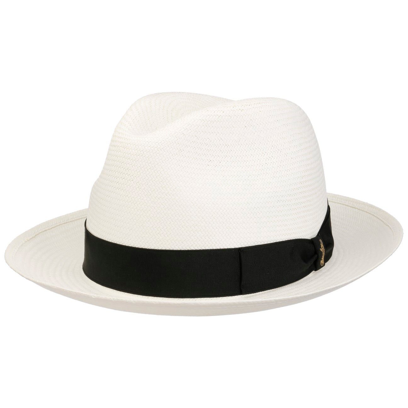 Borsalino Sonnenhut (1-St) Strohhut mit Ripsband, Made in Italy