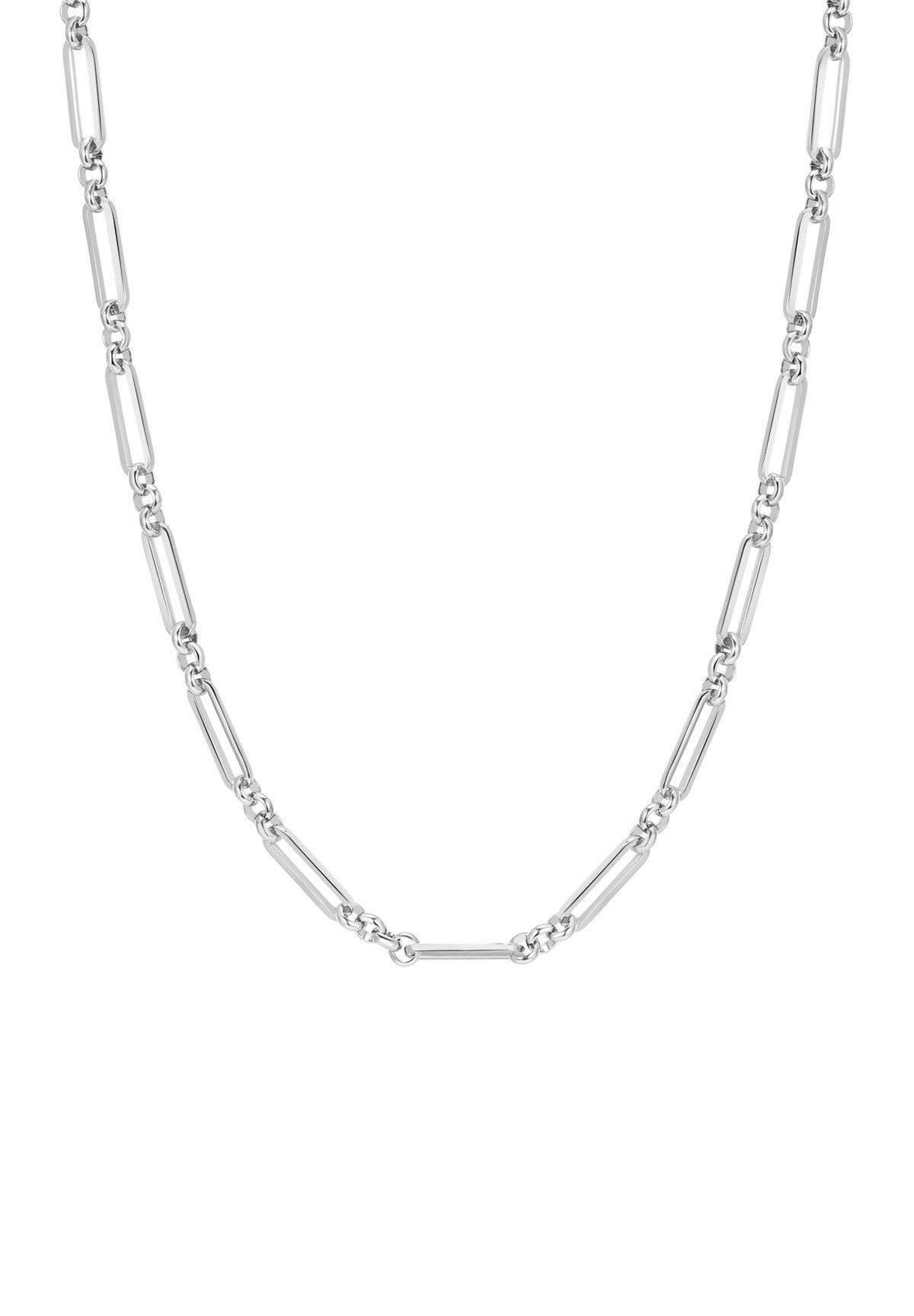 Valentinstagsgeschenk Hey Happiness Gliederkette Rechteck Clip, Herren Statementkette, Unisex Paperclip Kette ohne Anhänger zum Kombinieren, wasserfes