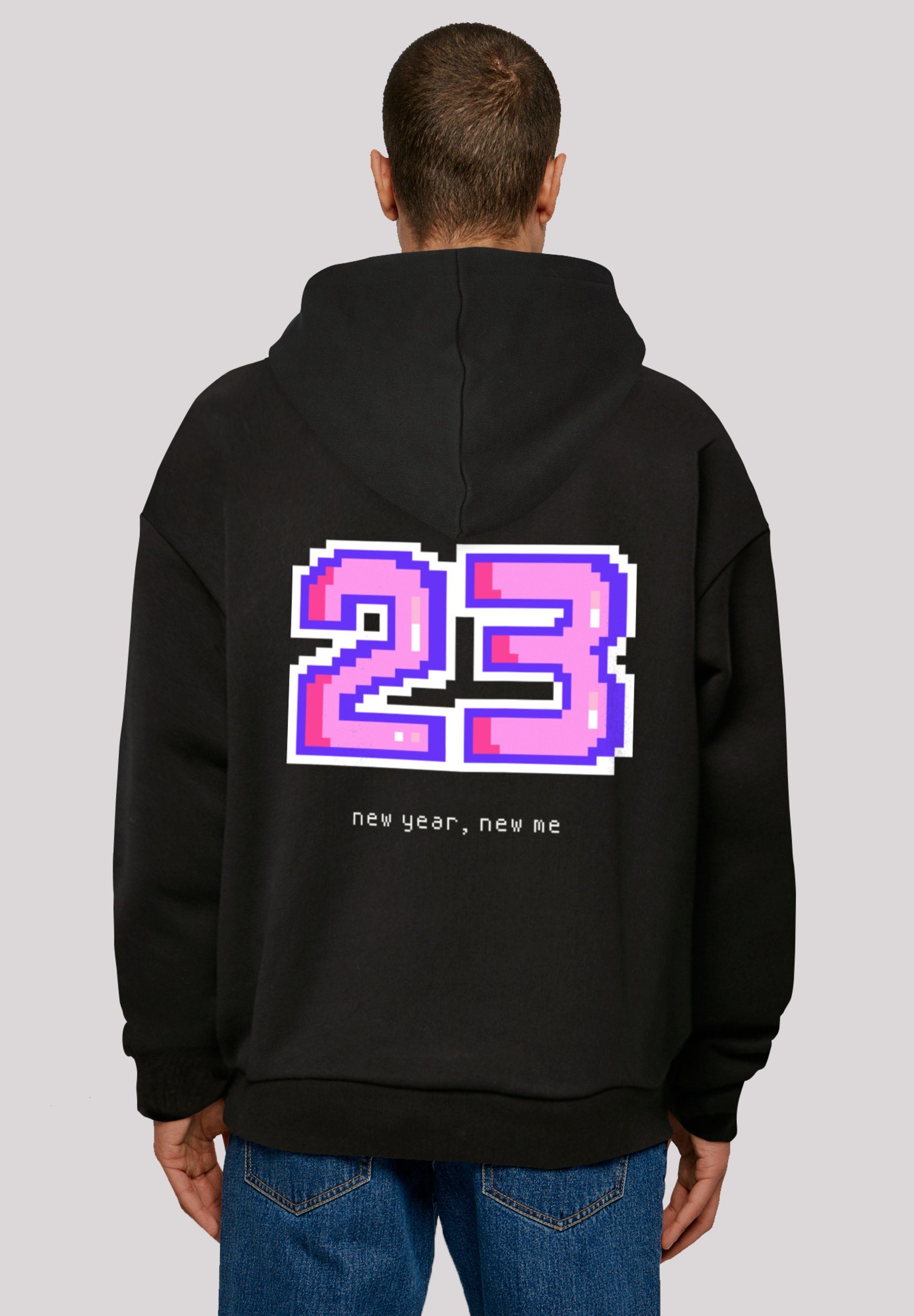 F4NT4STIC Kapuzenpullover SIlvester Party Happy People Only Print