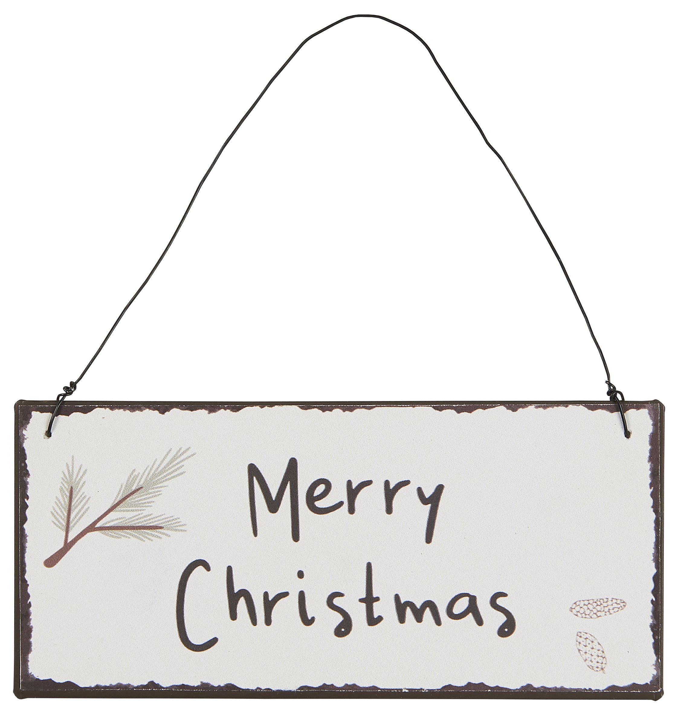 Metallbild Wandschild Metallschild Schild Weihnachten Merry Christmas Ib