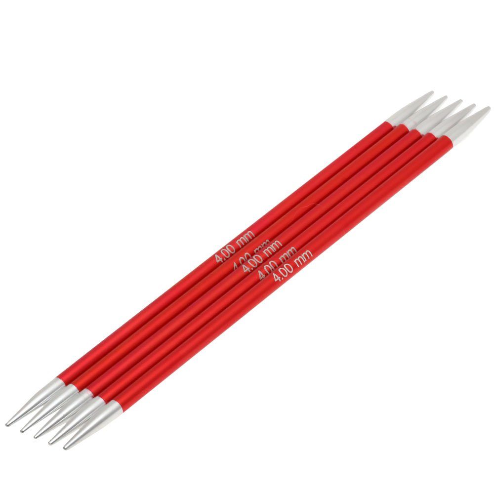 LANA GROSSA Strumpfstricknadeln Knit Pro ZING Nadelspiel Aluminium Rainbow, Stricknadel verschiedene Längen/Größen