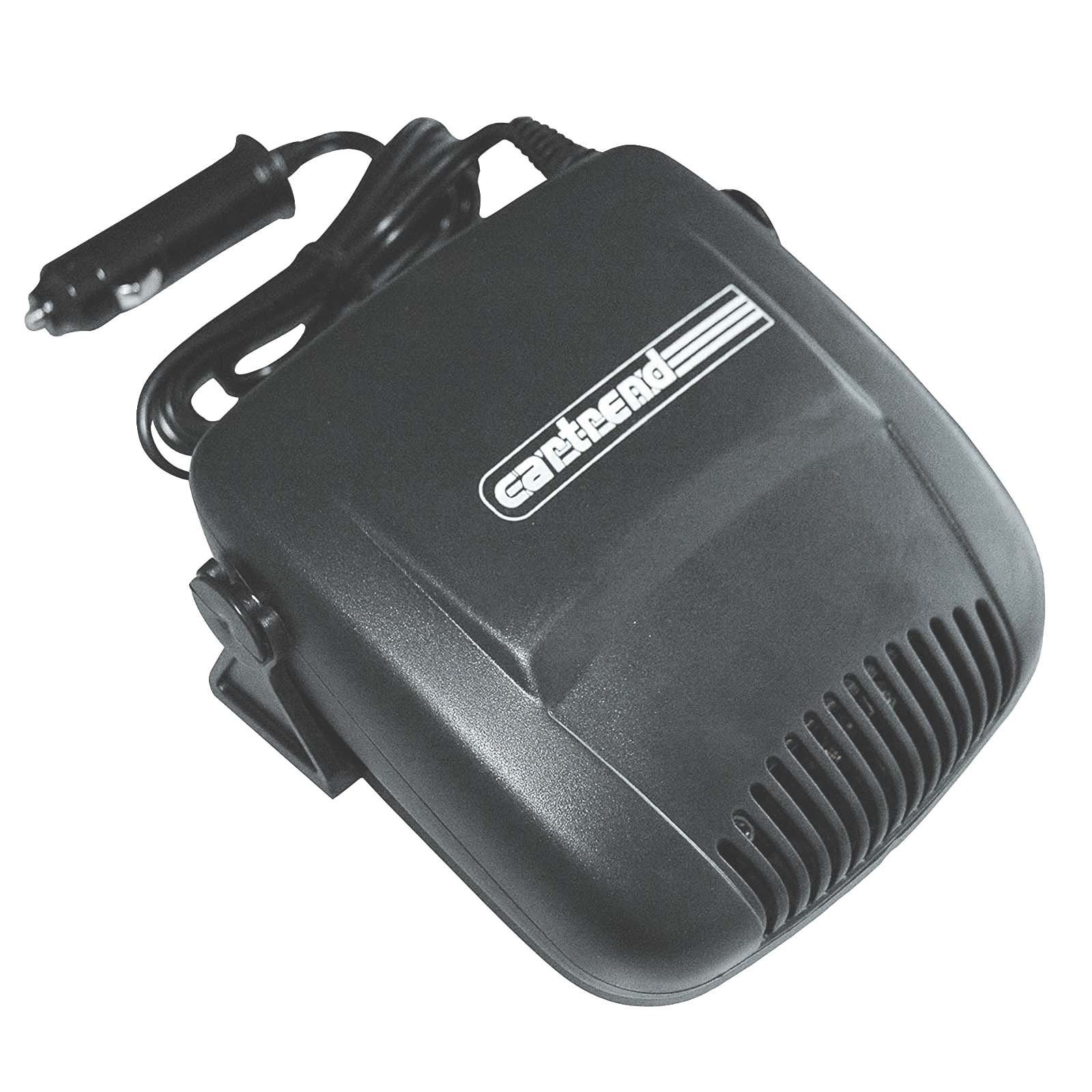 Cartrend Heißluftgebläse Keramik Heizlüfter Scheibenenteiser Lüfter, 120 in W, 120W 12V Kfz-Anschluss