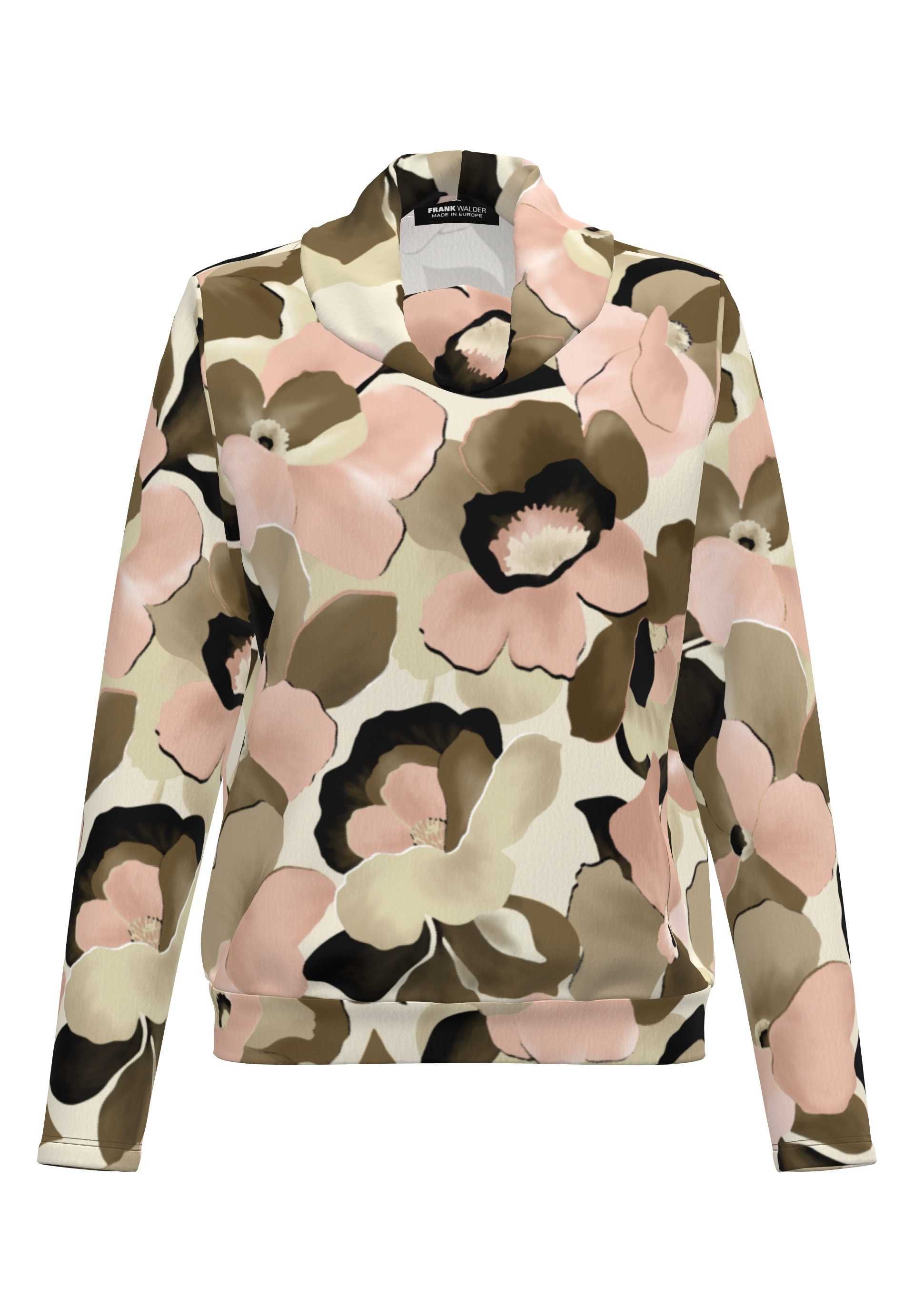 FRANK WALDER Langarmshirt mit locker fallendem Rollkragen günstig online kaufen