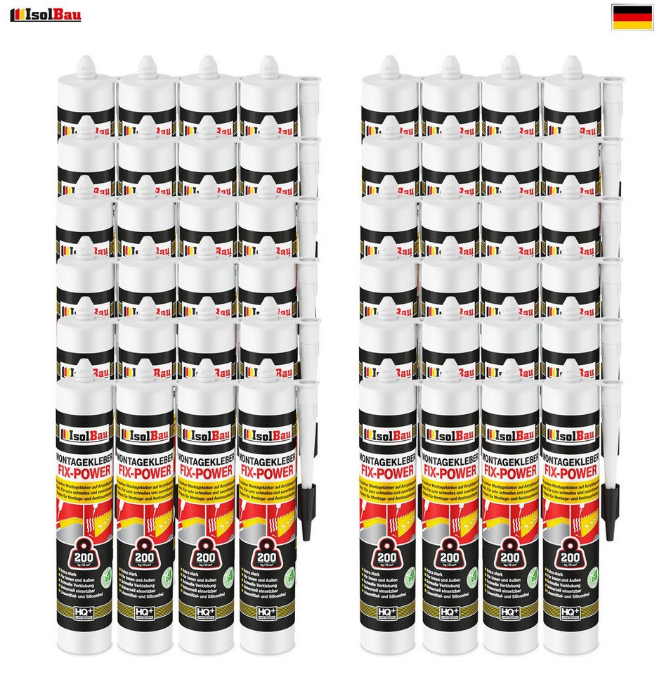 Thumbnail - None Montagekleber Montagekleber FIX-POWER Baukleber 48x 480g Abdeckplatten, Fliesen, Styroporleber, Kraftkleber, Allesk...