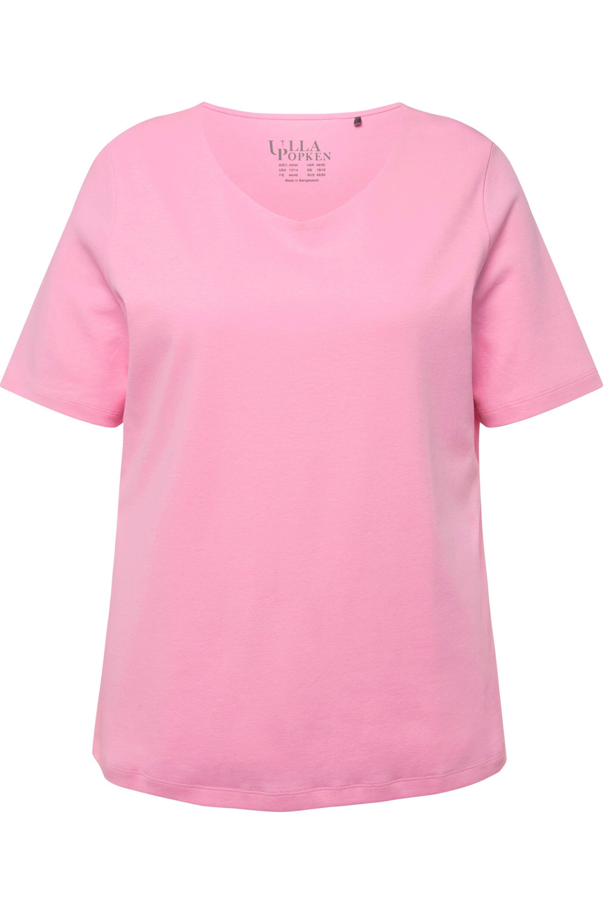 Ulla Popken T-Shirt Shirt doppellagige Vorderseite günstig online kaufen