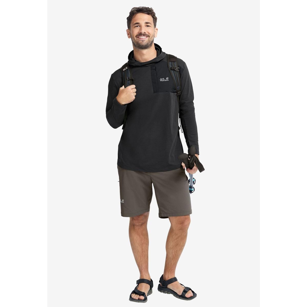 Jack Wolfskin Sweatshirt Sucol Hoody M Sportlicher und schnelltrocknender Hoodie mit Kapuze, ideal für
