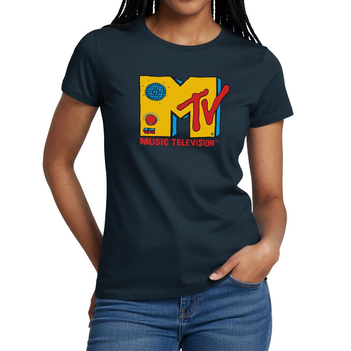 T-Shirt MTV Music Television Radio-Logo Frauen T-Shirt