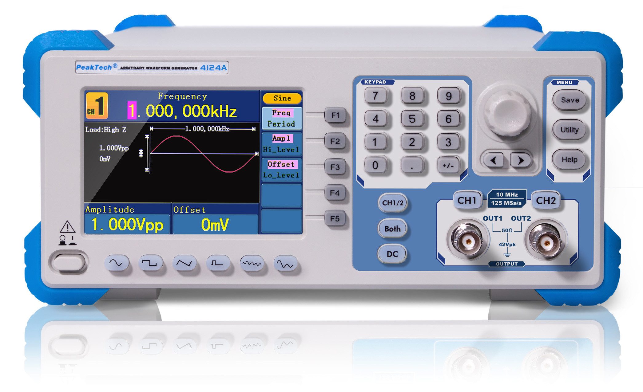 PeakTech Spannungsprüfer 2CH Arbitrary Funktionsgenerator 1 µHz–10 MHz