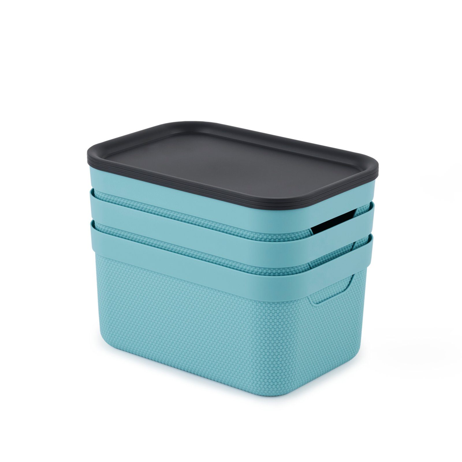 ROTHO Aufbewahrungsbox Jive Dekobox 3er-Set Aufbewahrungskorb 5l (Aufbewahrungsset, 3er-Set) – Bild 5 von 5