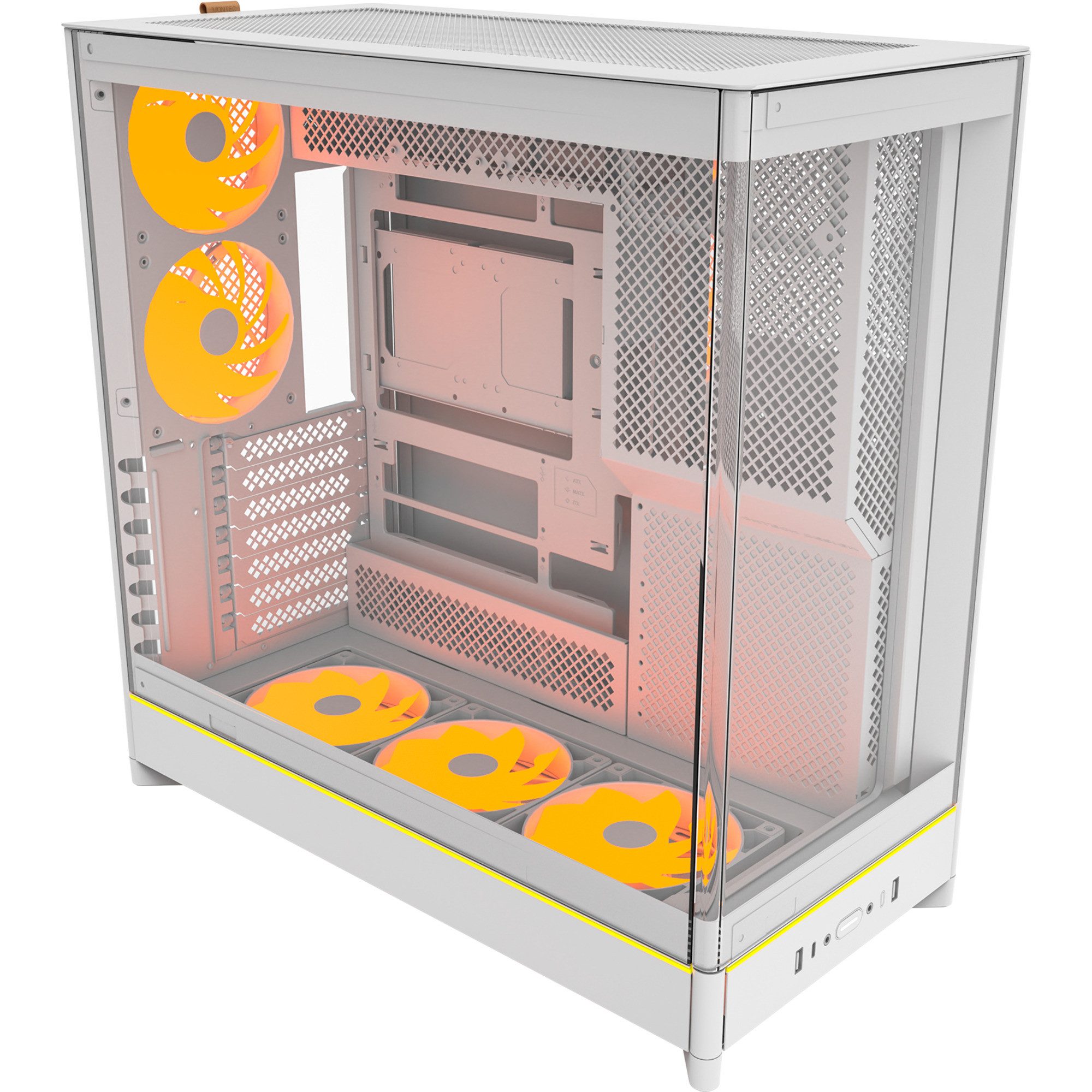 MONTECH PC-Gehäuse Montech HS02 PRO, Tower-Gehäuse, (Tempered Glass x