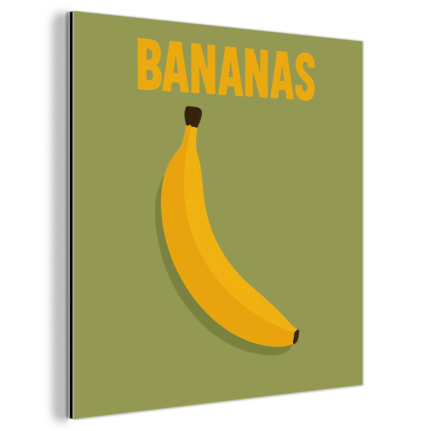 MuchoWow Metallbild Banane - Minimalistisch - günstig online kaufen