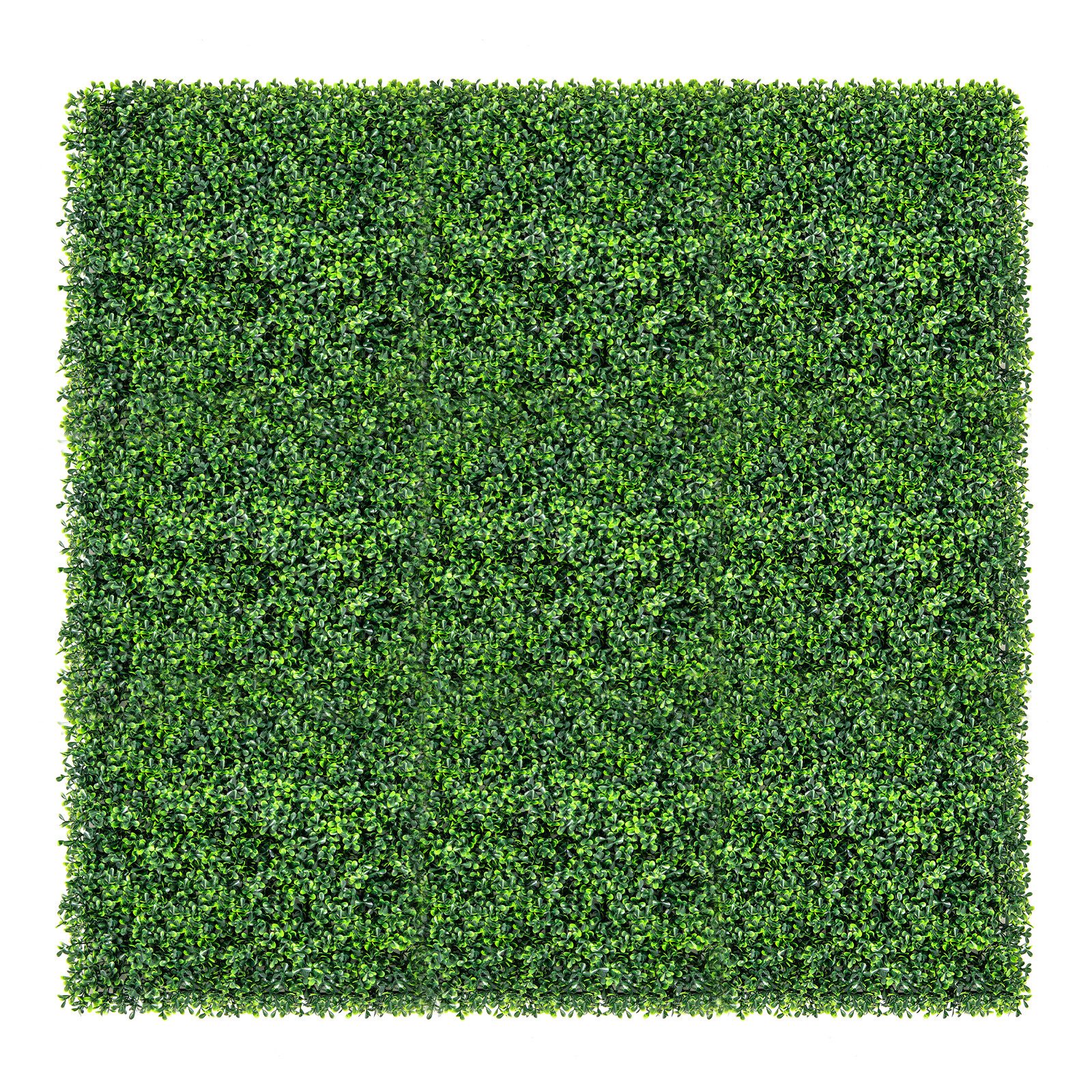 Kunstpflanze, COSTWAY, 12 St. 50x50cm, Pflanzenwand mit Buchsbaum-Blättern, günstig online kaufen