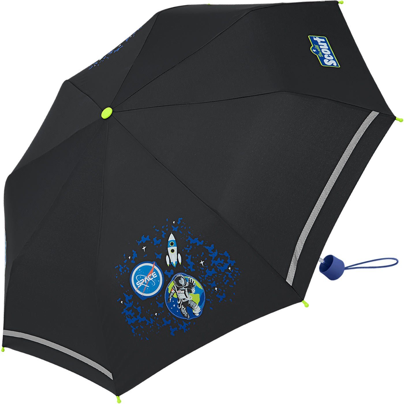 - Kinderschirm, leicht Kinder Scout und Taschenregenschirm gemacht, bedruckt extra Mini für Galaxy Black reflektierend