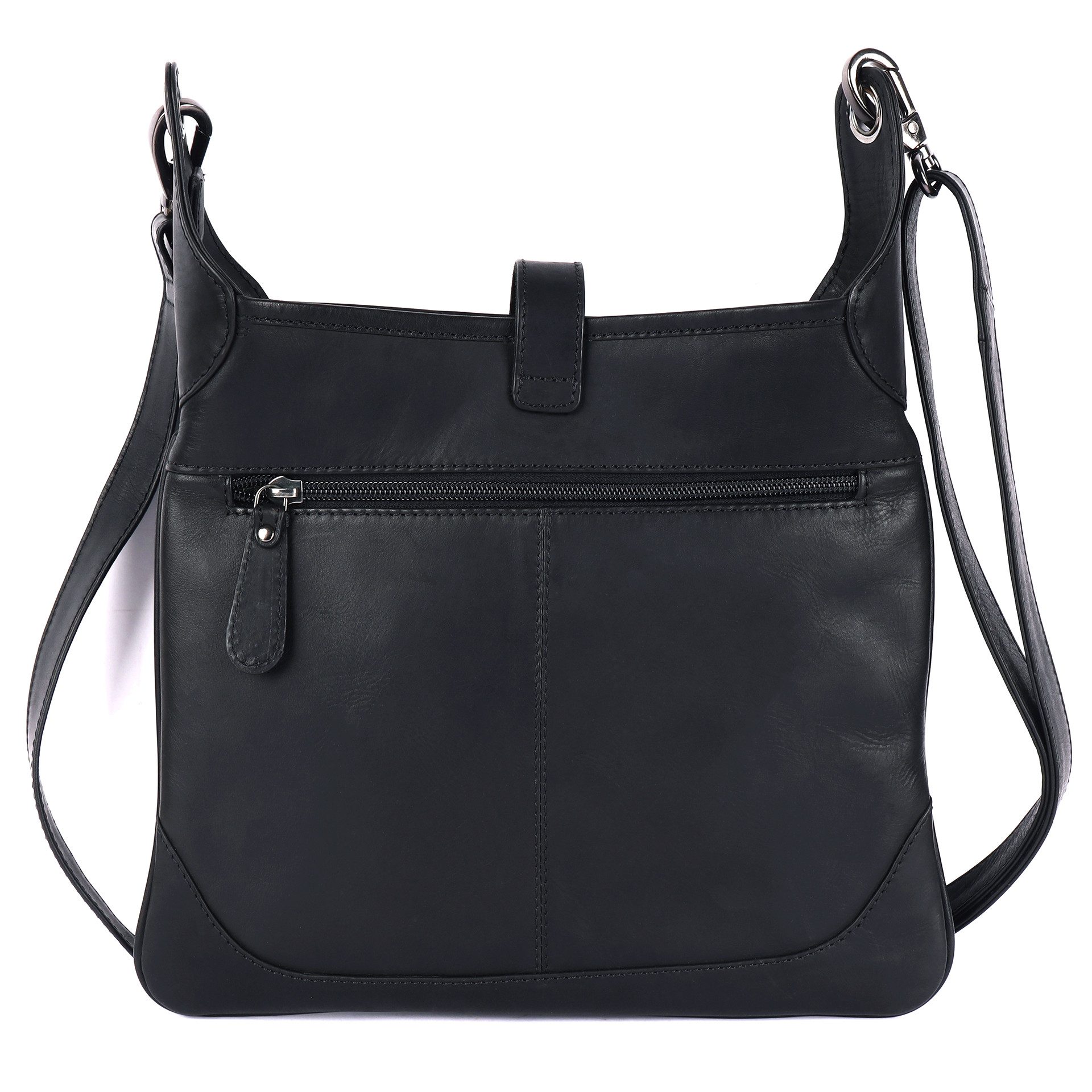 Benthill Umhängetasche Damen Echt Leder Umhängetasche Shopper Vintage Schultertasche Tasche, Schultergurt / Umhängegurt Reißverschlussfach – Bild 4 von 5