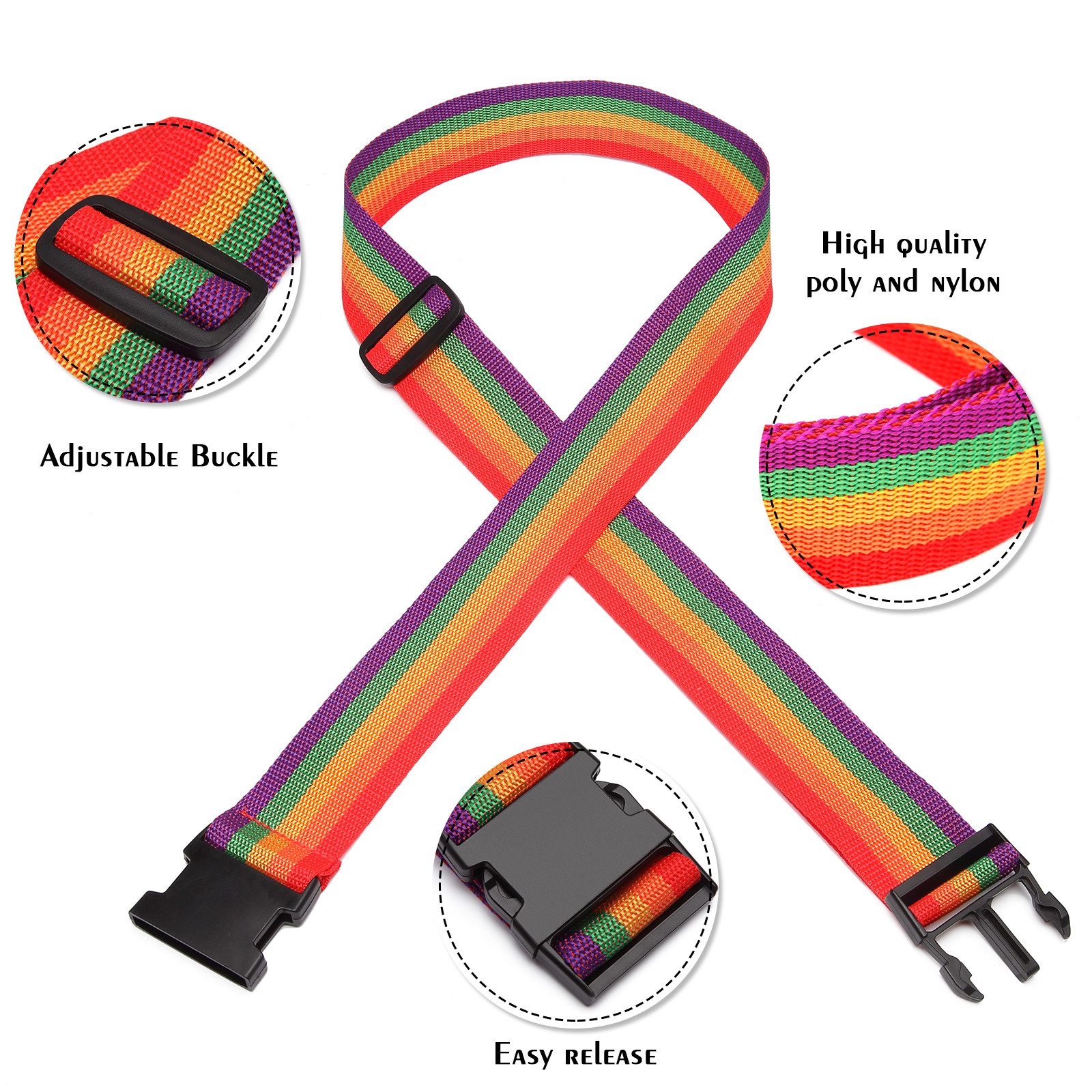 Supercase Trolley Leichter Hartschalenkoffer mit 4 Rollen, TSA-Schloss, Teleskopgriff