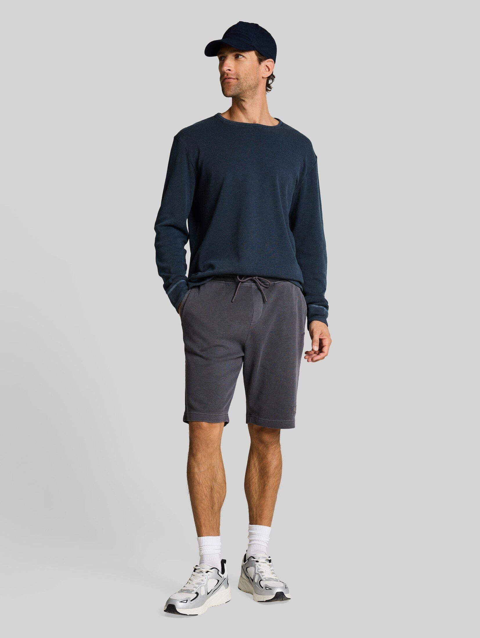 TOM TAILOR Shorts Hosen & Chino Shorts mit Waffelstruktur