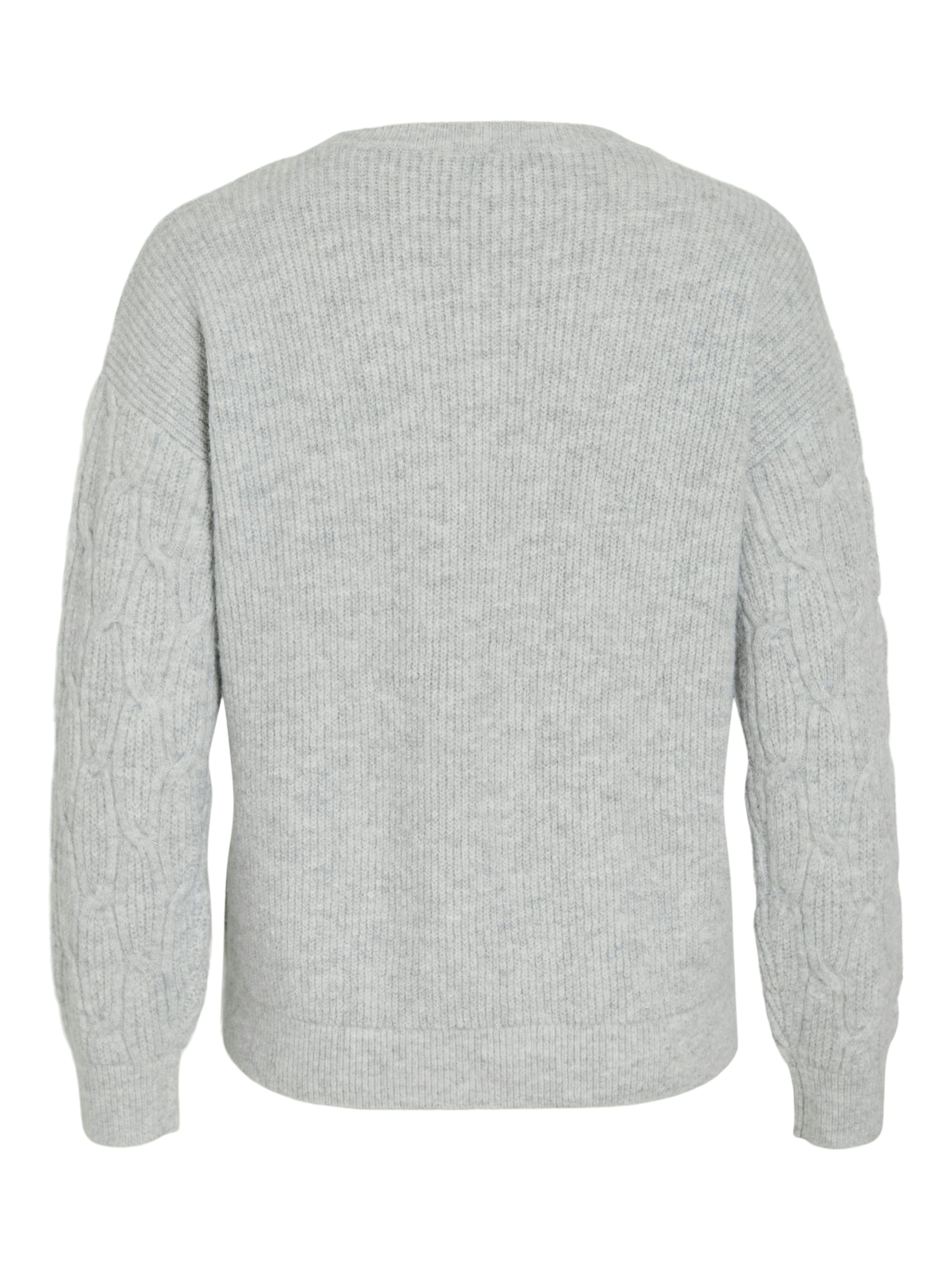 Vila Strickpullover VILASSIA O-NECK L/S CABEL günstig online kaufen