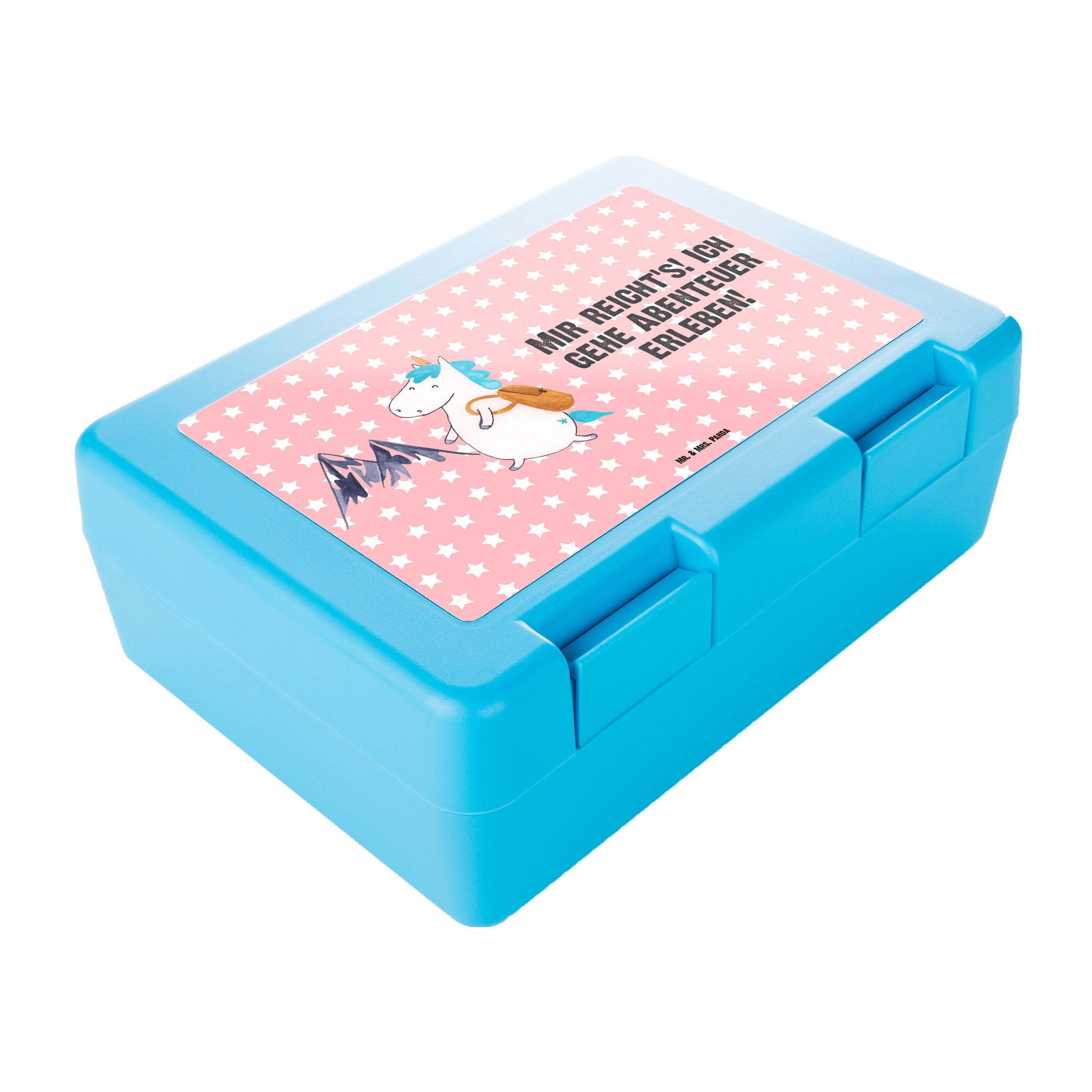 Butterdose Brotbox, Rot (1-tlg) Premium - & Einhorn - Geschenk, Mr. Kunststoff, Mrs. But, Panda Pastell Lunch box, Bergsteiger