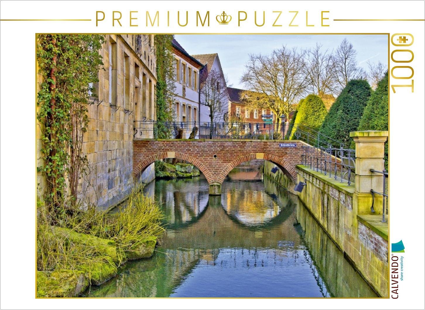 CALVENDO Puzzle CALVENDO Puzzle Nottuln - Schlossbrücke 1000 Teile Lege-Größe 64 x 48 cm Foto-Puzzle Bild von Paul Michalzik, 1000 Puzzleteile | Puzzle
