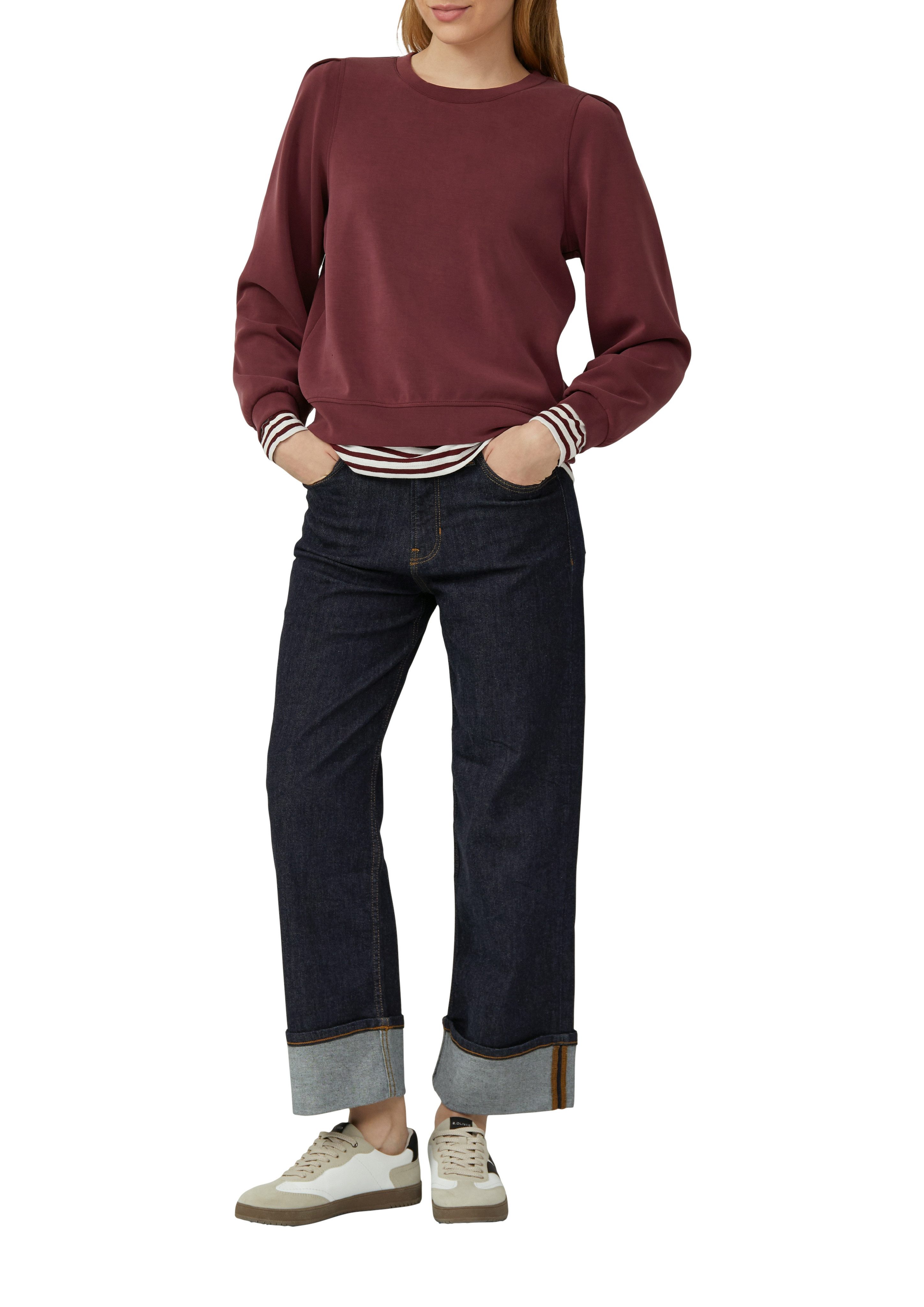 s.Oliver Sweatshirt mit Bündchen günstig online kaufen