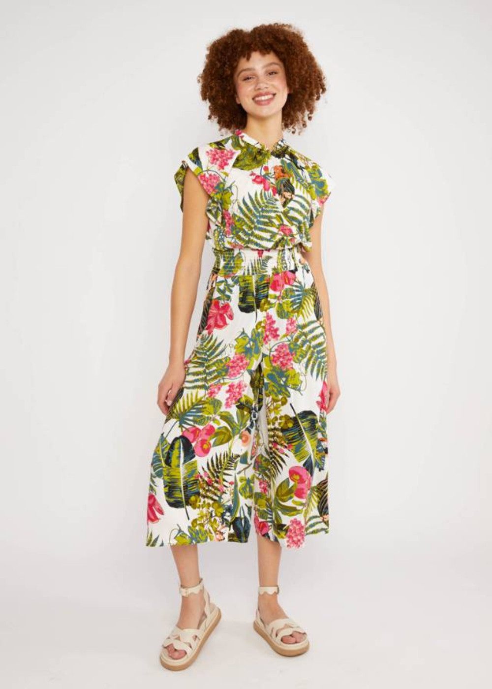 Blutsgeschwister Culotte-Overall - Culotte Jumpsuit Allover Print - Loves Lightest Wings