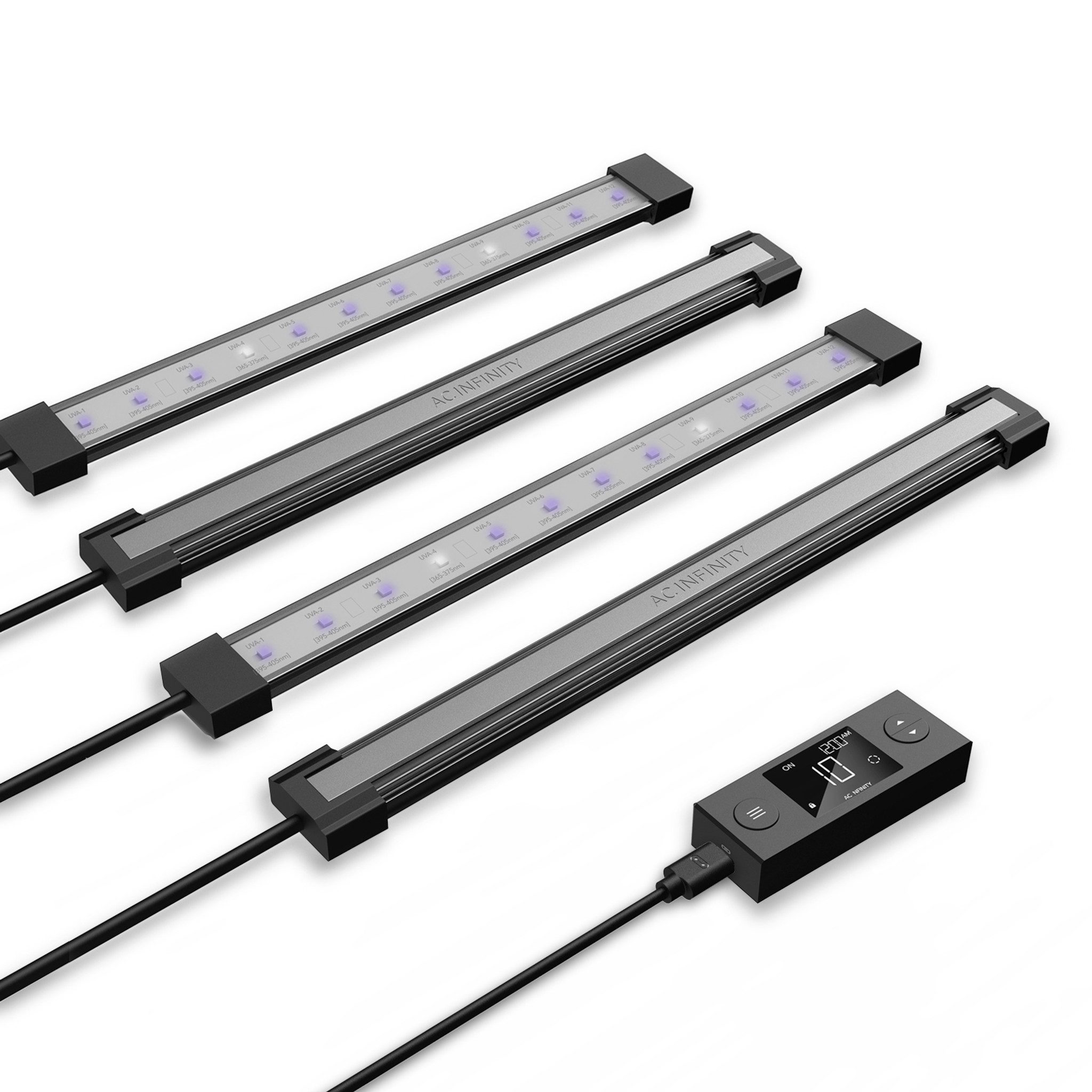 AC INFINITY Pflanzenlampe AC Infinity IONBEAM UV LED Leisten, U4, LED fest integriert, 4 LED Leisten mit 30W