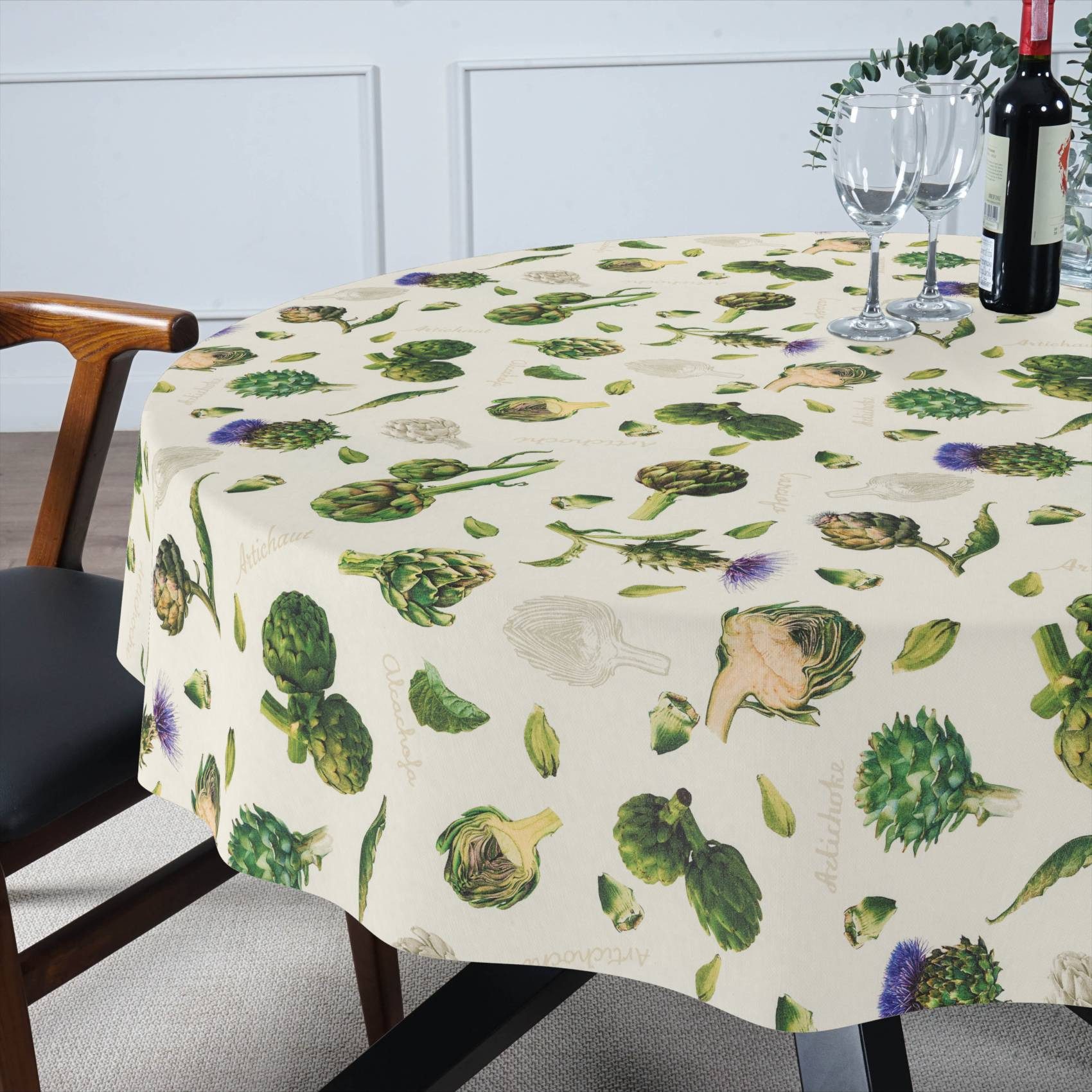 ANRO Tischdecke Stoff Digitalprint Tischtuch EasyClean ACRYL Beschichtet Tischwäsche (Einzelstück 1-tlg), auch als Gartentischdecke - ACRYL Beschichtet