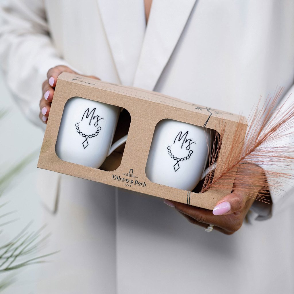 Villeroy & Boch Tasse Statement Set 2tlg., 2-tlg., Porzellan, Premium Porcelain, 2 Stck, mikrowellensicher,spülmaschinenfest, Made i