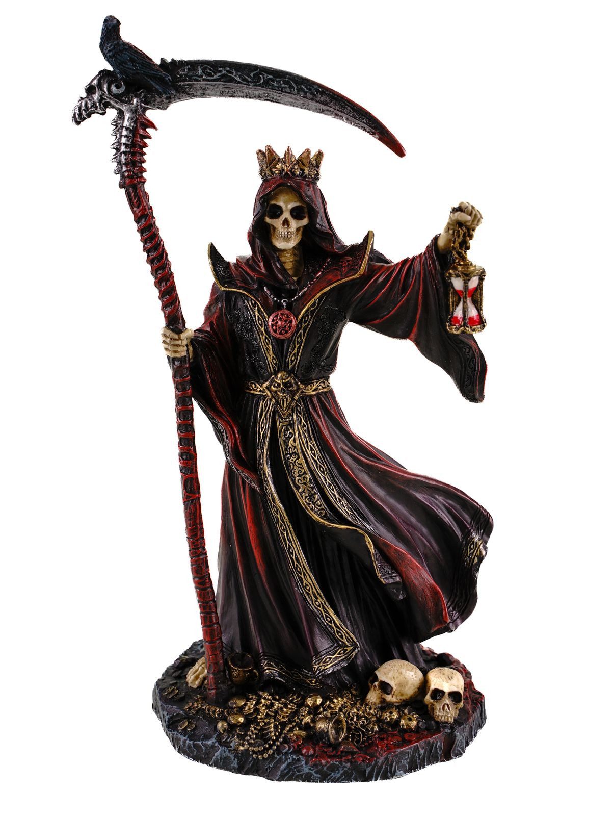 Vogler Dekofigur Dekofigur Grim Reaper König der Toten mit Blutsense 22cm by Veronese