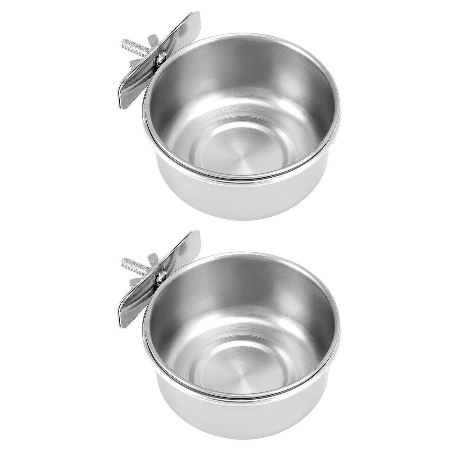 LuxusKollektion Napf-Set Futternapf Edelstahl 2er-Set zum Einhängen
