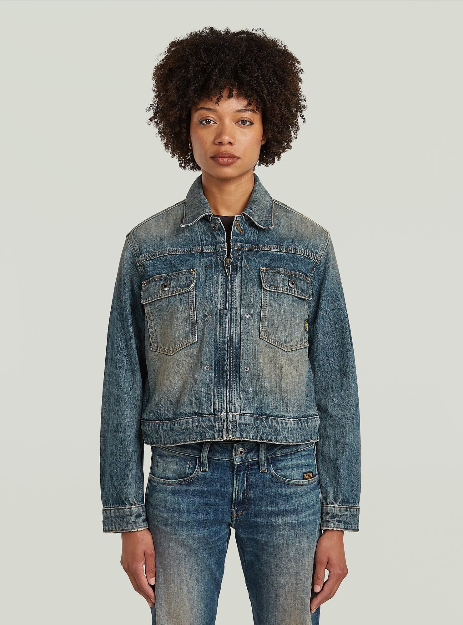 G-STAR Jeansjacke Shrunken Boxy Jacke