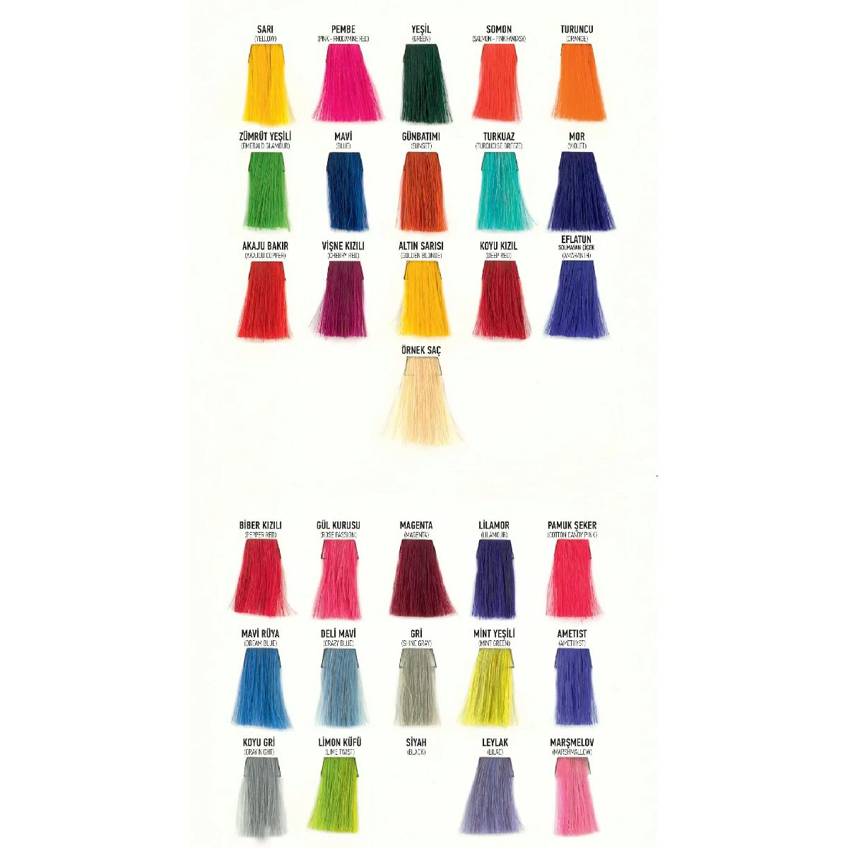 Jeans Color Haarfarbe Semi Permanente Direktziehende Haarfarbe 250ml