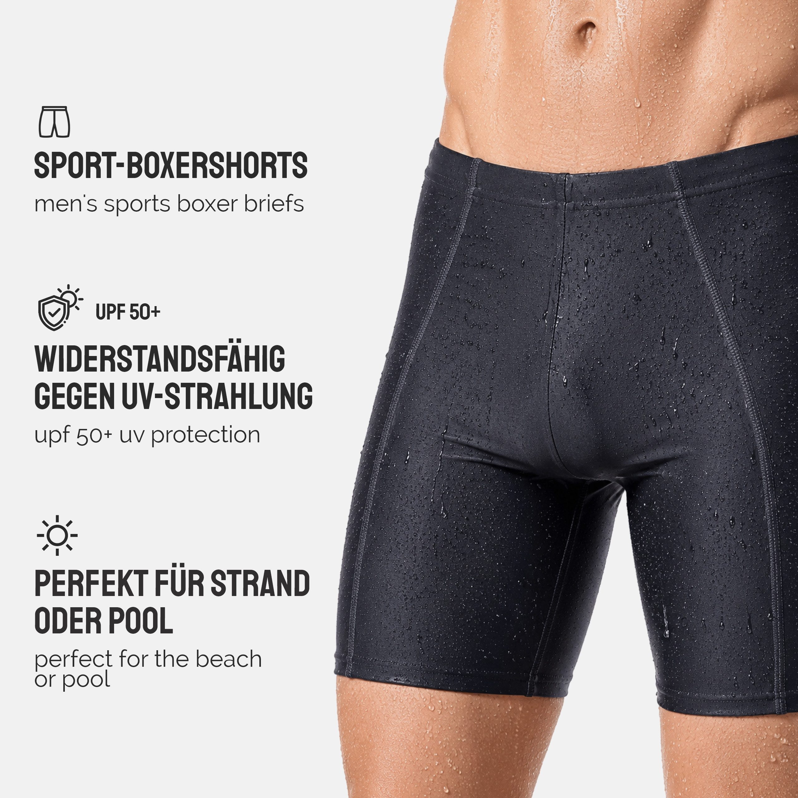 Ladeheid Badeshorts Herren Badehose Badeshorts Beachshorts Schwimmhose LA40-205