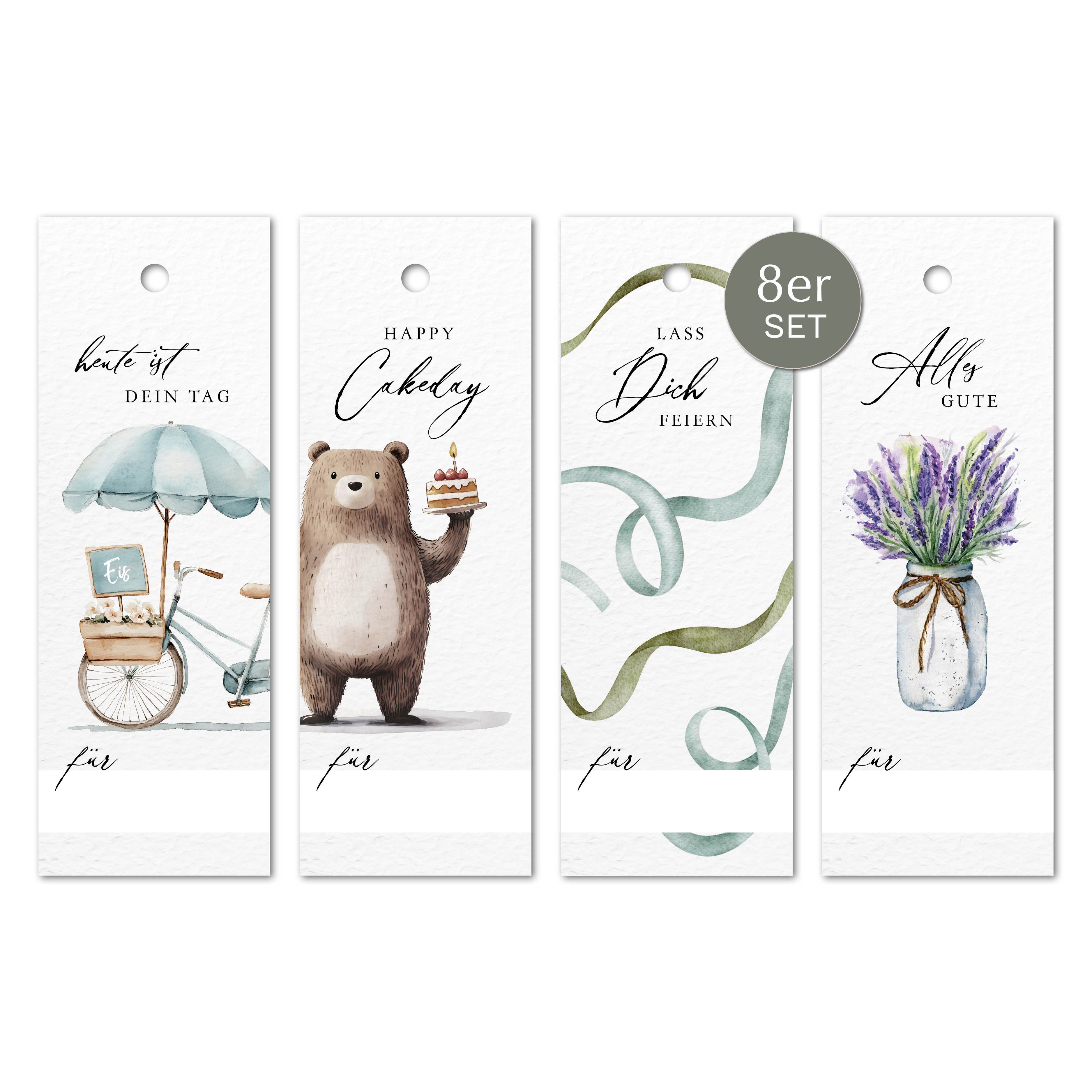 Dekohänger Geburtstag Mix Set 8 Stück