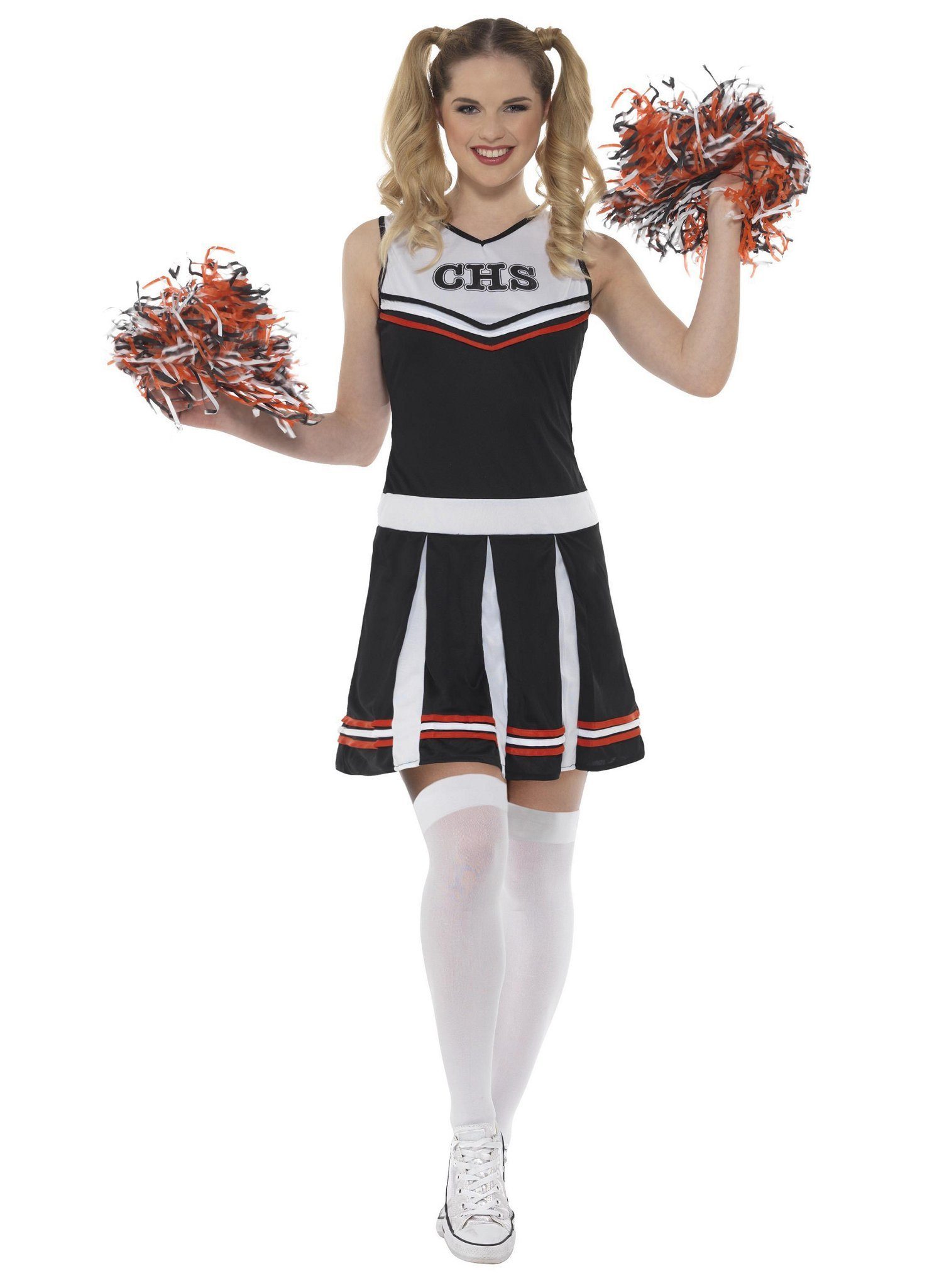 Smiffys Kostüm Cheerleader schwarz, 40