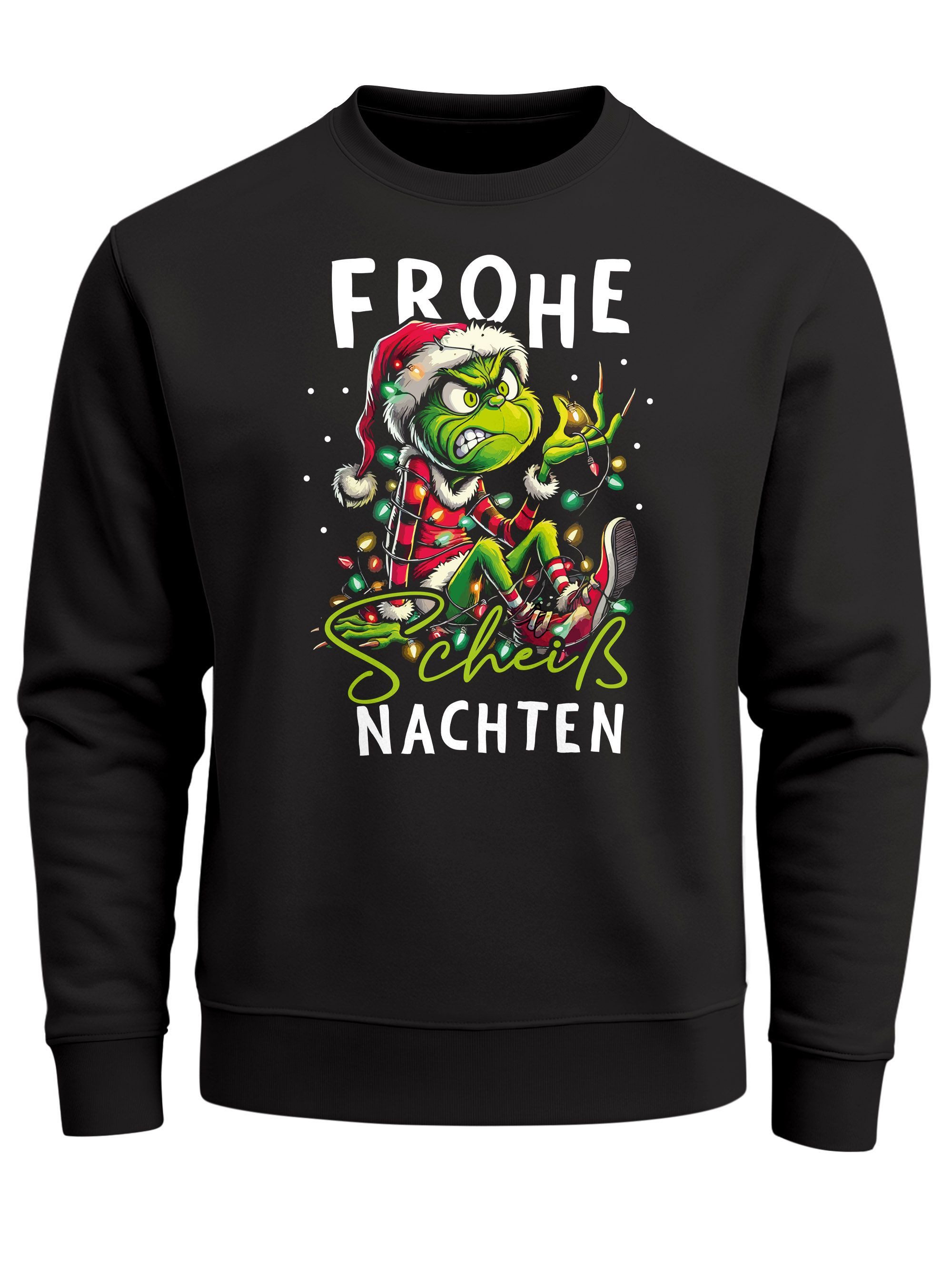 Sweatshirt Sweatshirt Herren Weihnachtspullover Lustig Frohe Weihnachten
