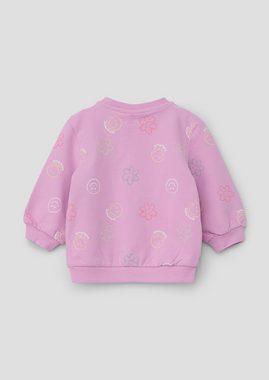 s.Oliver Sweatshirt Sweatshirt mit All-over-Smiley®-Print