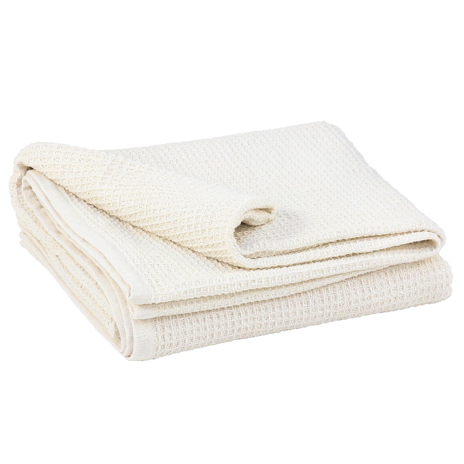 Wohndecke Baumwoll-Decke Waffel-Piqué natur, bodhi günstig online kaufen