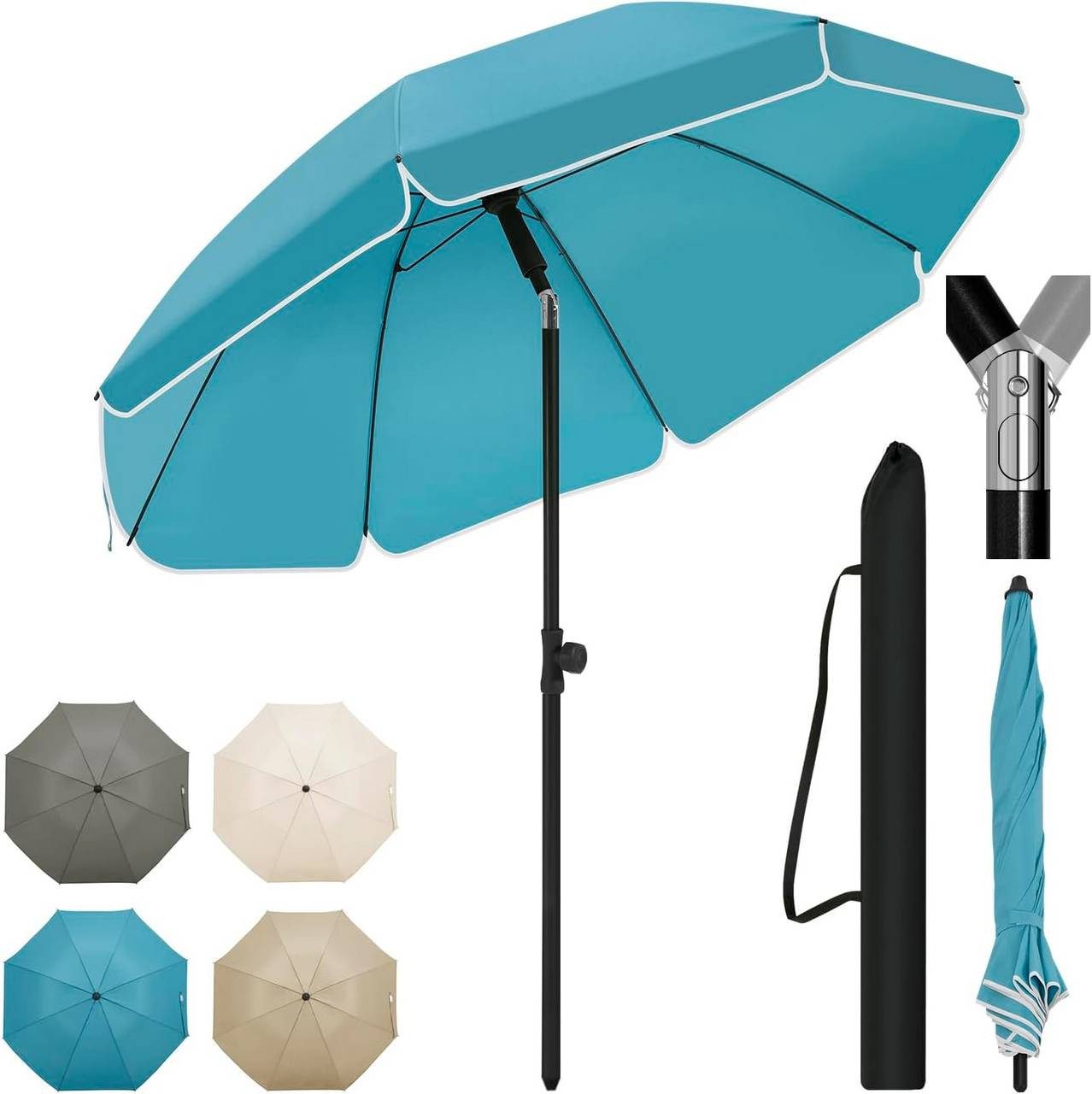 Woltu Esszimmerstuhl, Strandschirm UV-beständig, höhenverstellbar, 45° günstig online kaufen