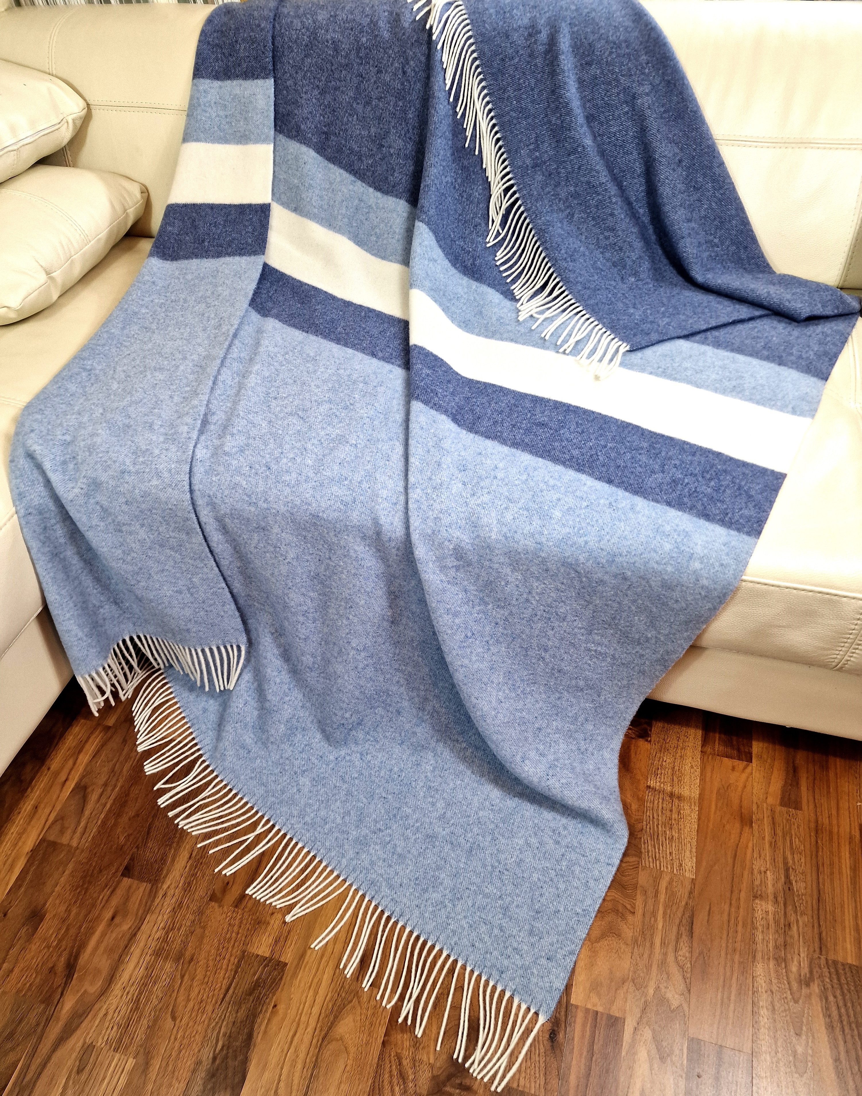 Wolldecke Wolldecke "FARO" Merinowolle-Kaschmir-Mix, 140 x 200 cm, STTS