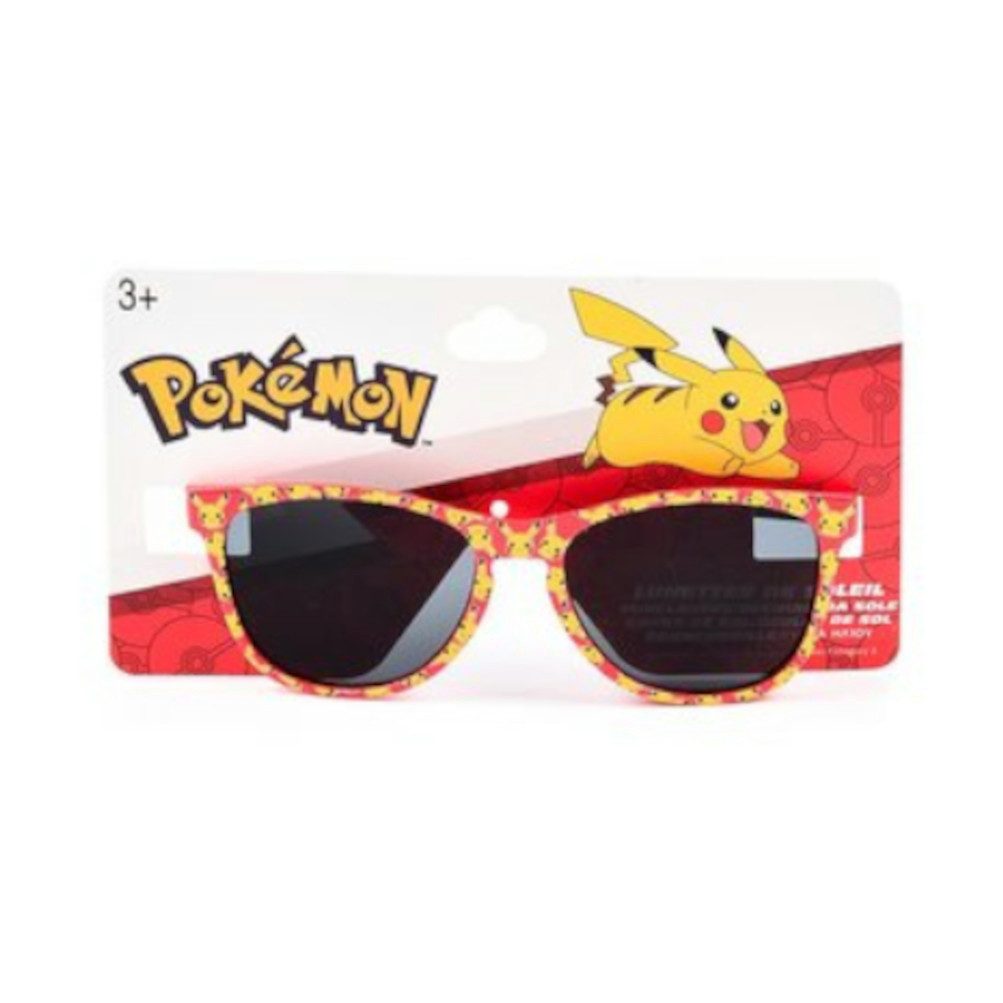 Sun City Sonnenbrille Pokemon Pikachu Kinder Sonnenbrille rot/schwarz UV 400 Schutz (1-St)