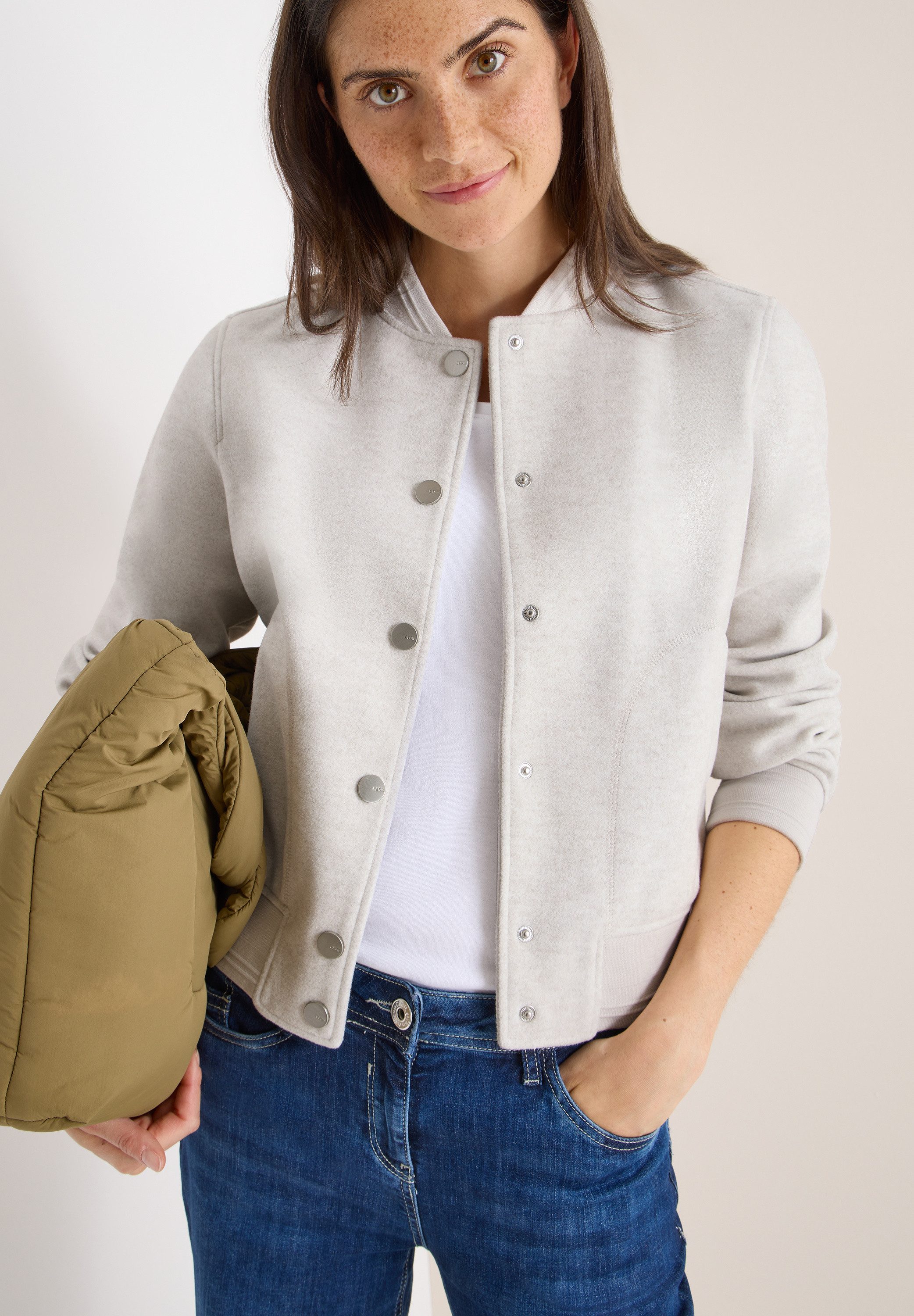 CECIL Blouson in Woll-Optik