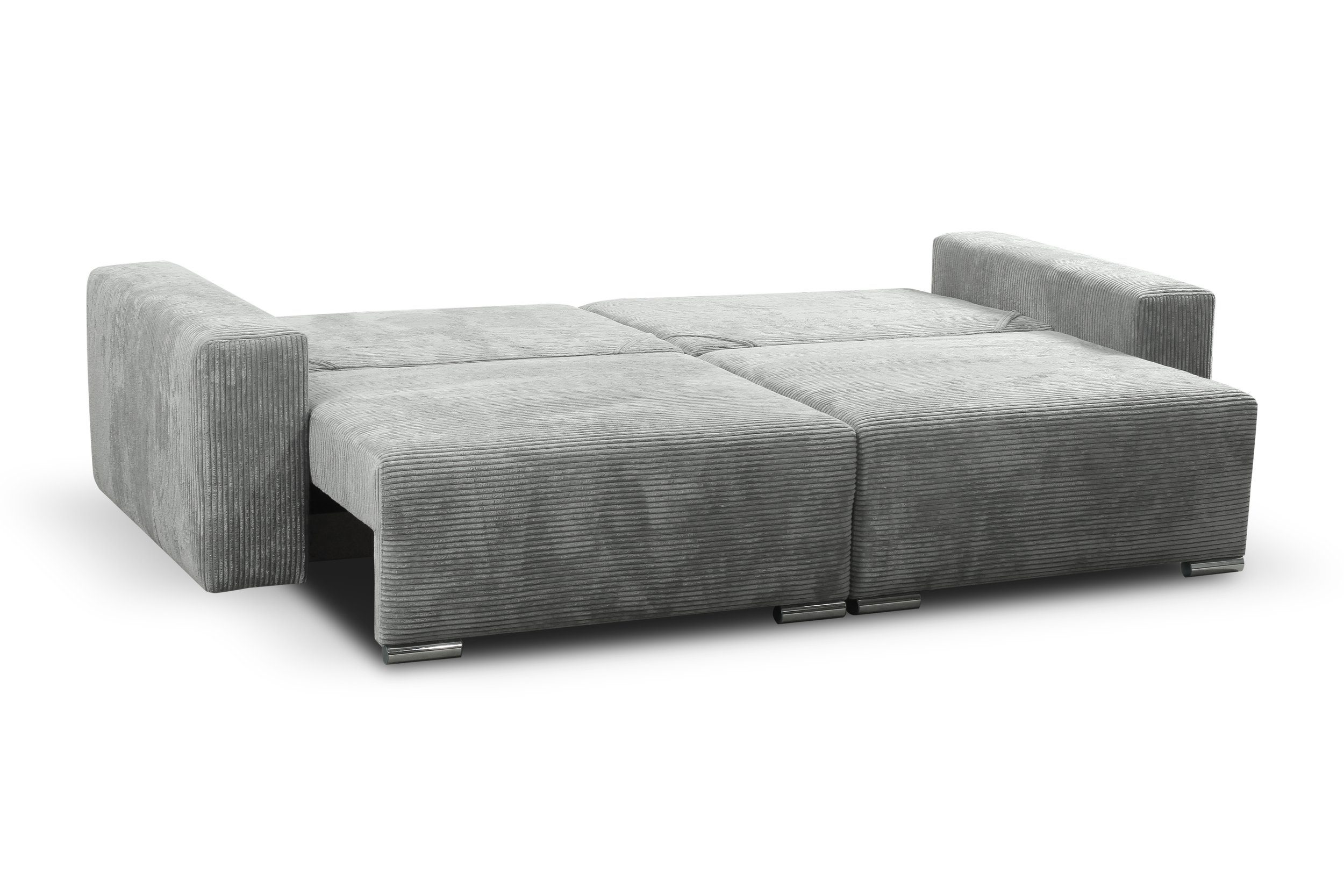 2-Sitzer, Design, Kissen, im Raum 3-Sitzer Modern Stylefy stellbar, frei Modern Sofa, mit inklusive Bettfunktion, Afina,
